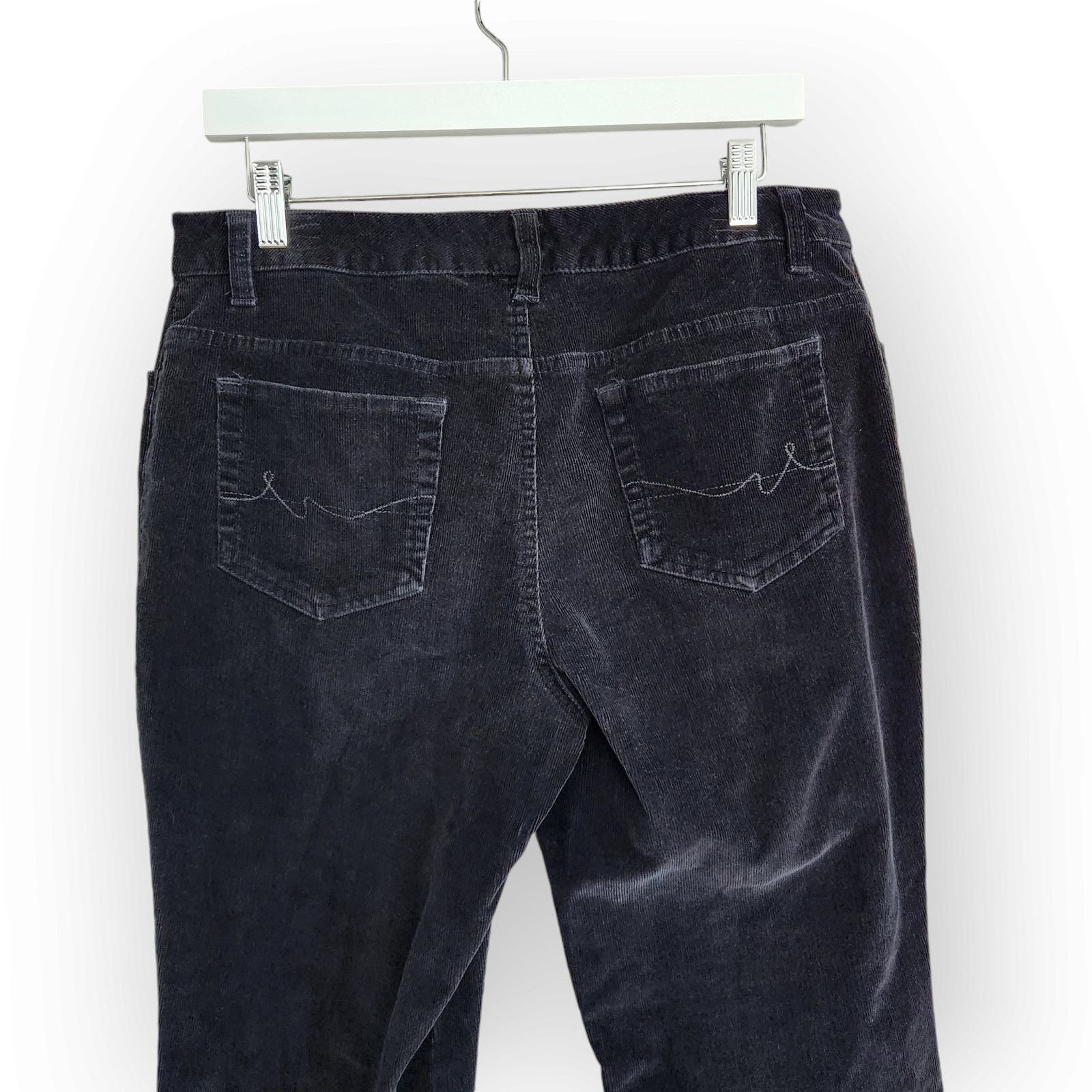 St. Johns Bay Vintage St. John's Bay Black Corduroy Mid Rise Pants Size 34" / US 12 / IT 48 - 5 Thumbnail