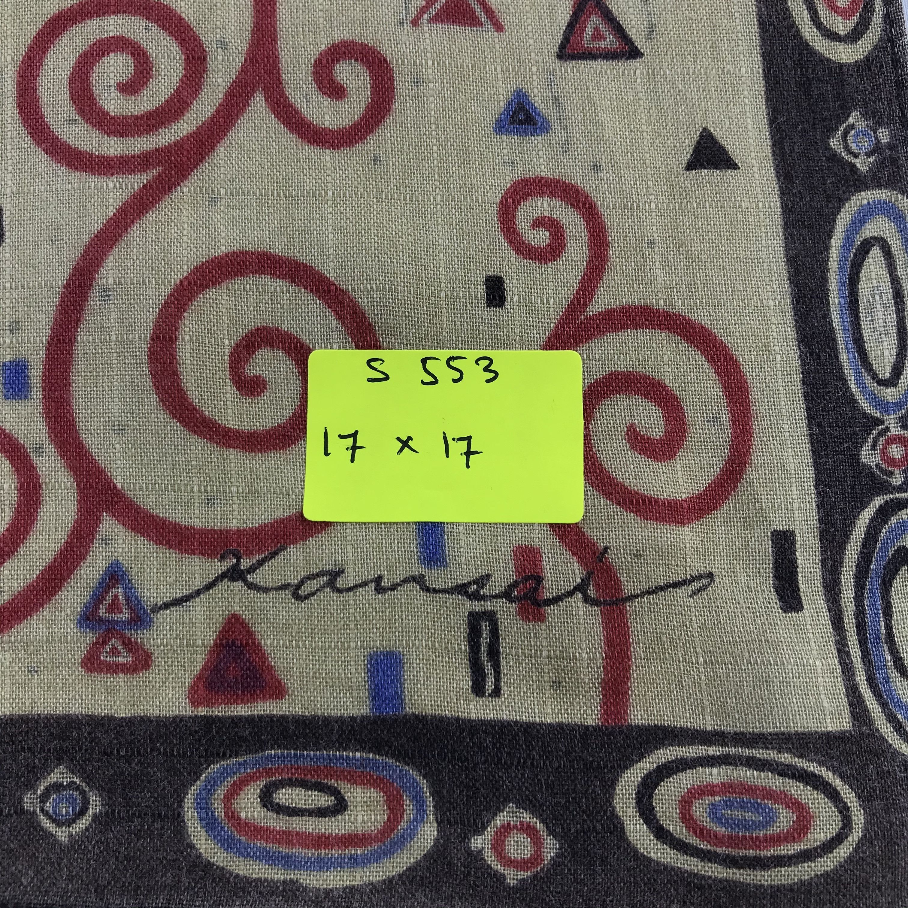 Kansai Yamamoto × Vintage Kansai Bandana / Handkerchief / Neckerchief - S553 Size ONE SIZE - 5 Thumbnail