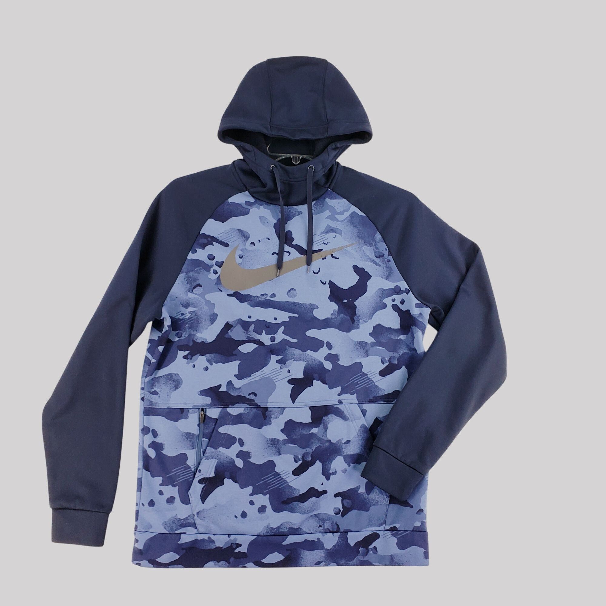 Nike Nike Therma Men's Pullover Blue Camo Training Hoodie Size M Size US M / EU 48-50 / 2 - 3 Thumbnail