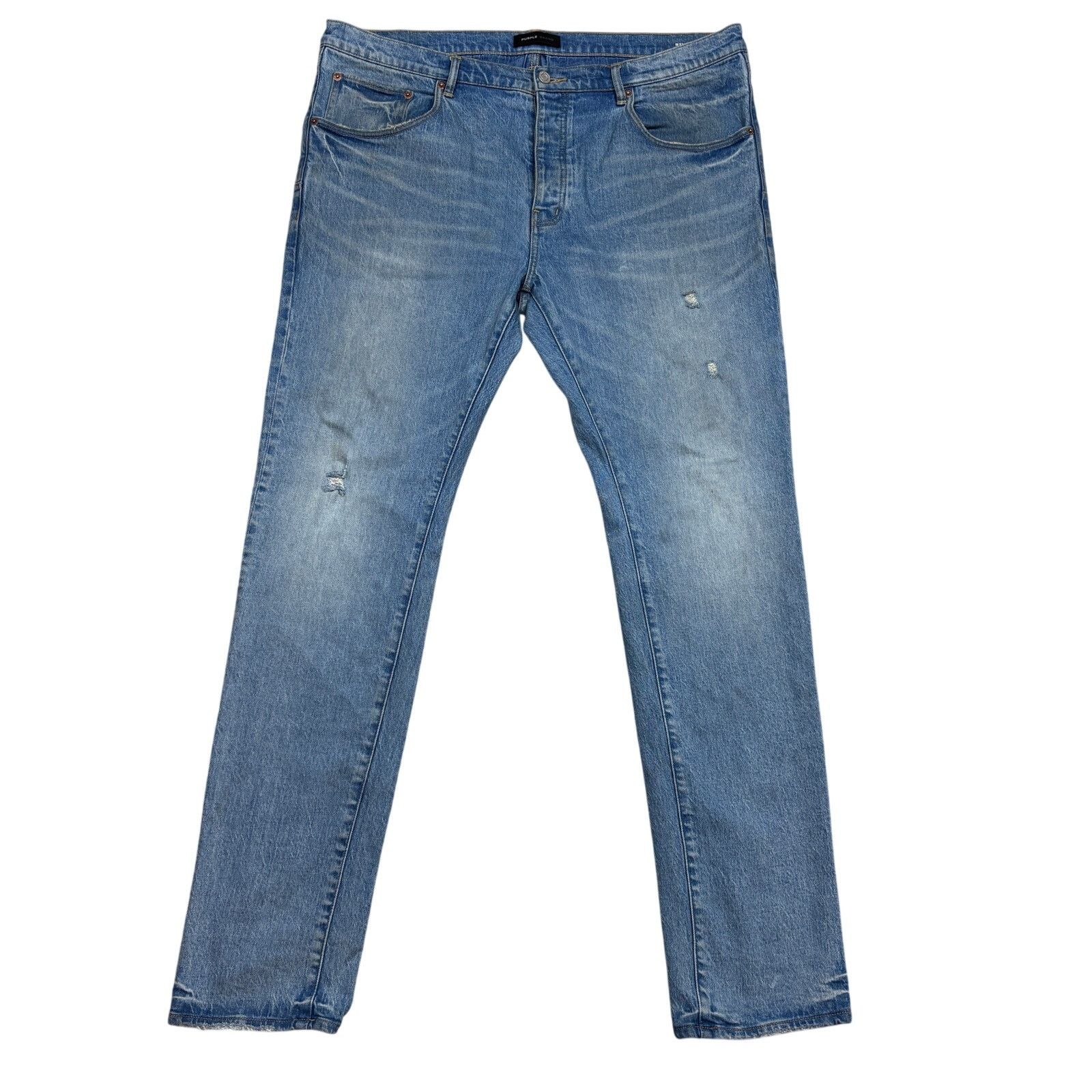 Purple Brand P001 Slim Fit Low Rise Slim Leg Jeans 44x35