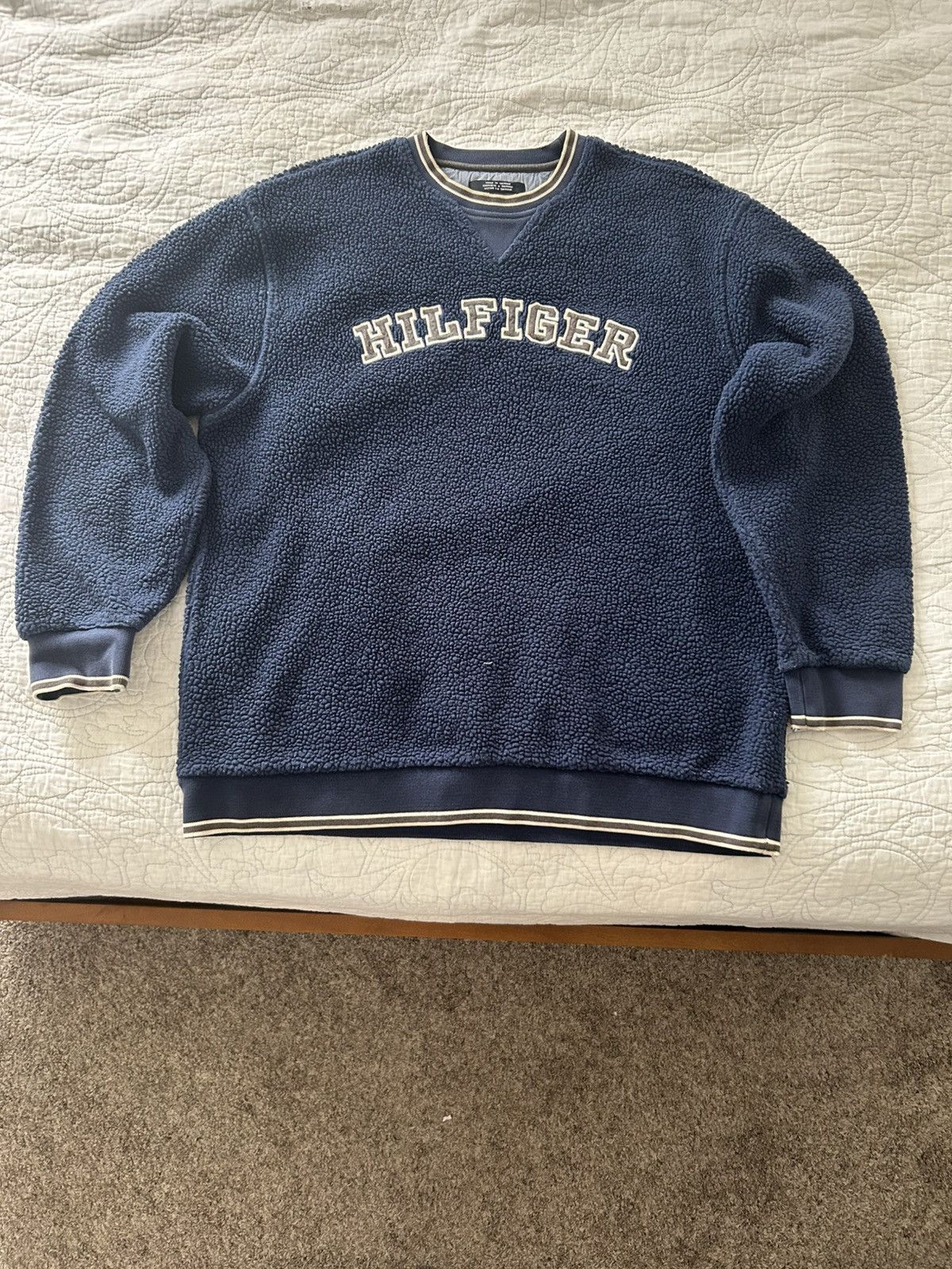Tommy Hilfiger Blue Tommy Hilfiger Fleece Size US M / EU 48-50 / 2 - 1 Thumbnail