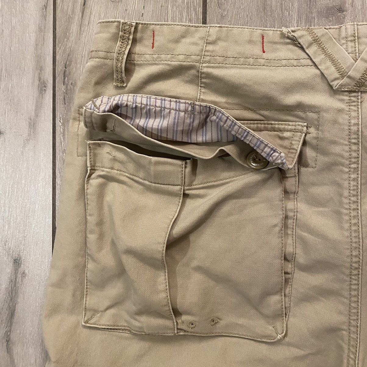 Element × JNCO × Southpole Vintage Y2K Earth Tone Tan Element Baggy Cargo Shorts 38 Size US 38 / EU 54 - 8 Thumbnail