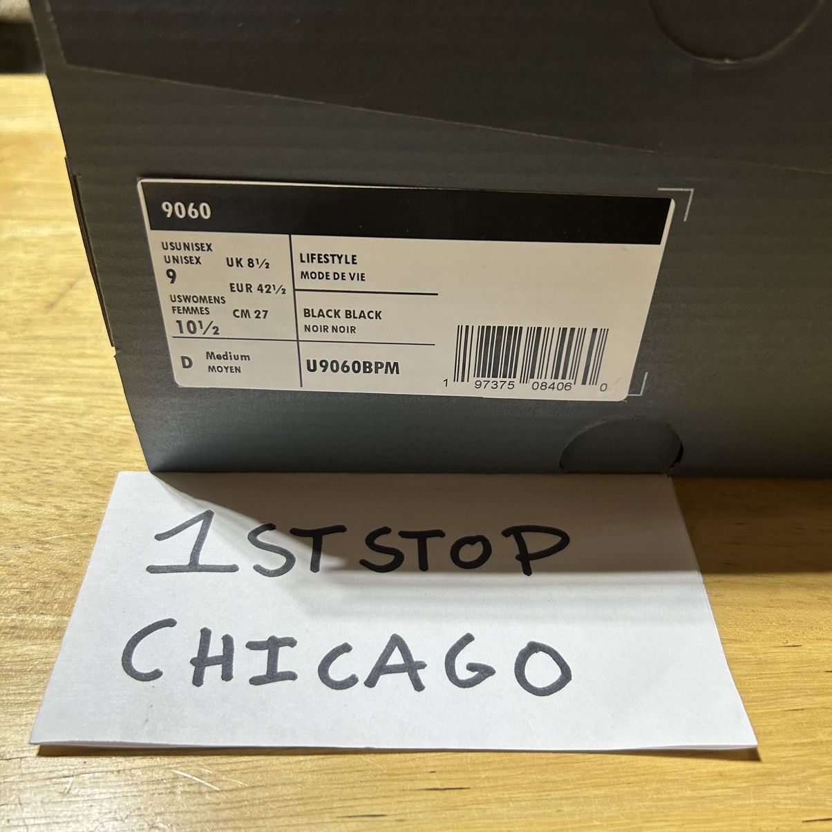 New Balance New Balance 9060 Triple Black Cat Suede U9060BPM Men's 9 NEW Size US 9 / EU 42 - 8 Thumbnail