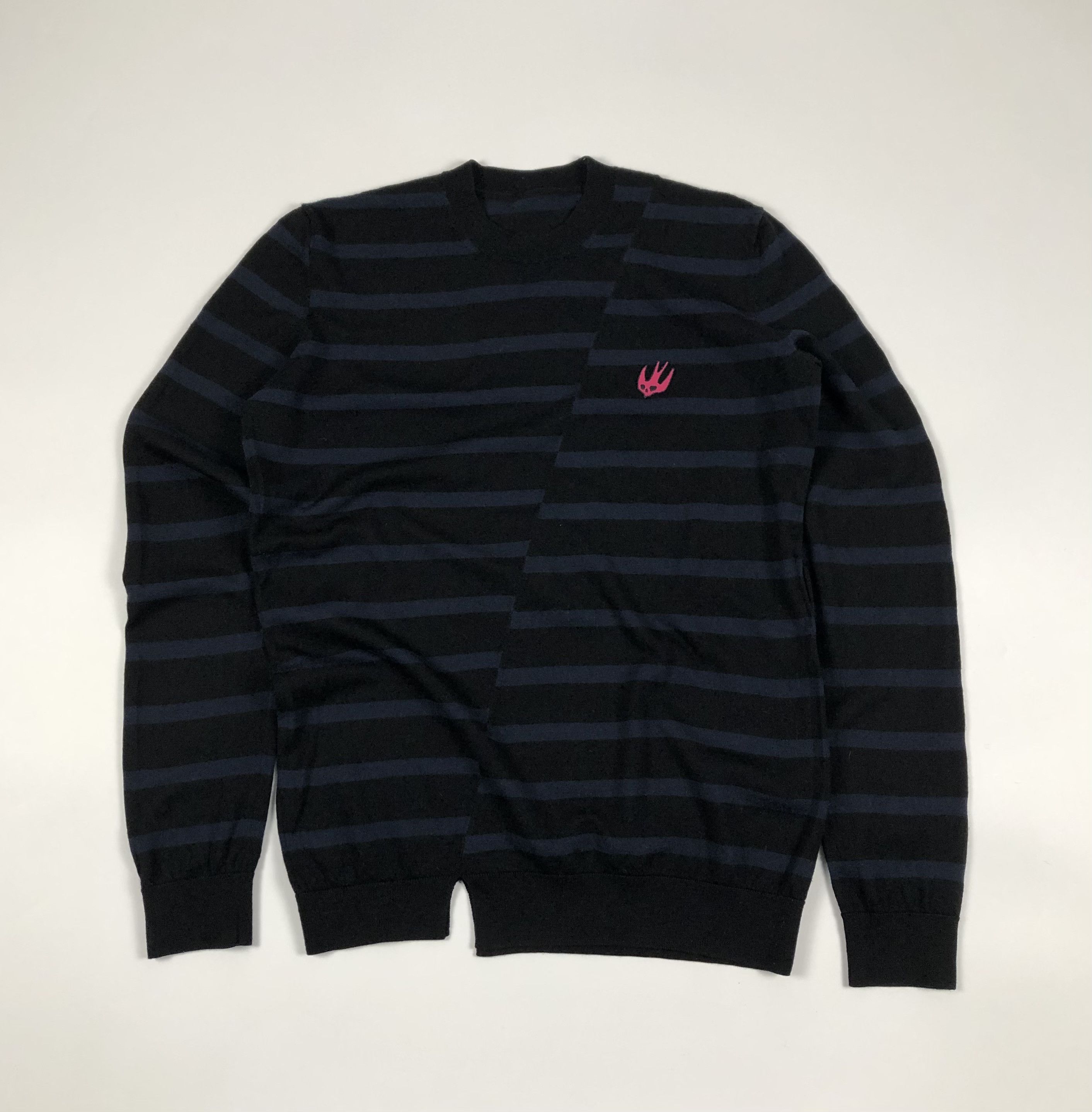 Alexander McQueen Alexander McQueen Striped Swalow Sweater Size L / US 10 / IT 46 - 1 Thumbnail
