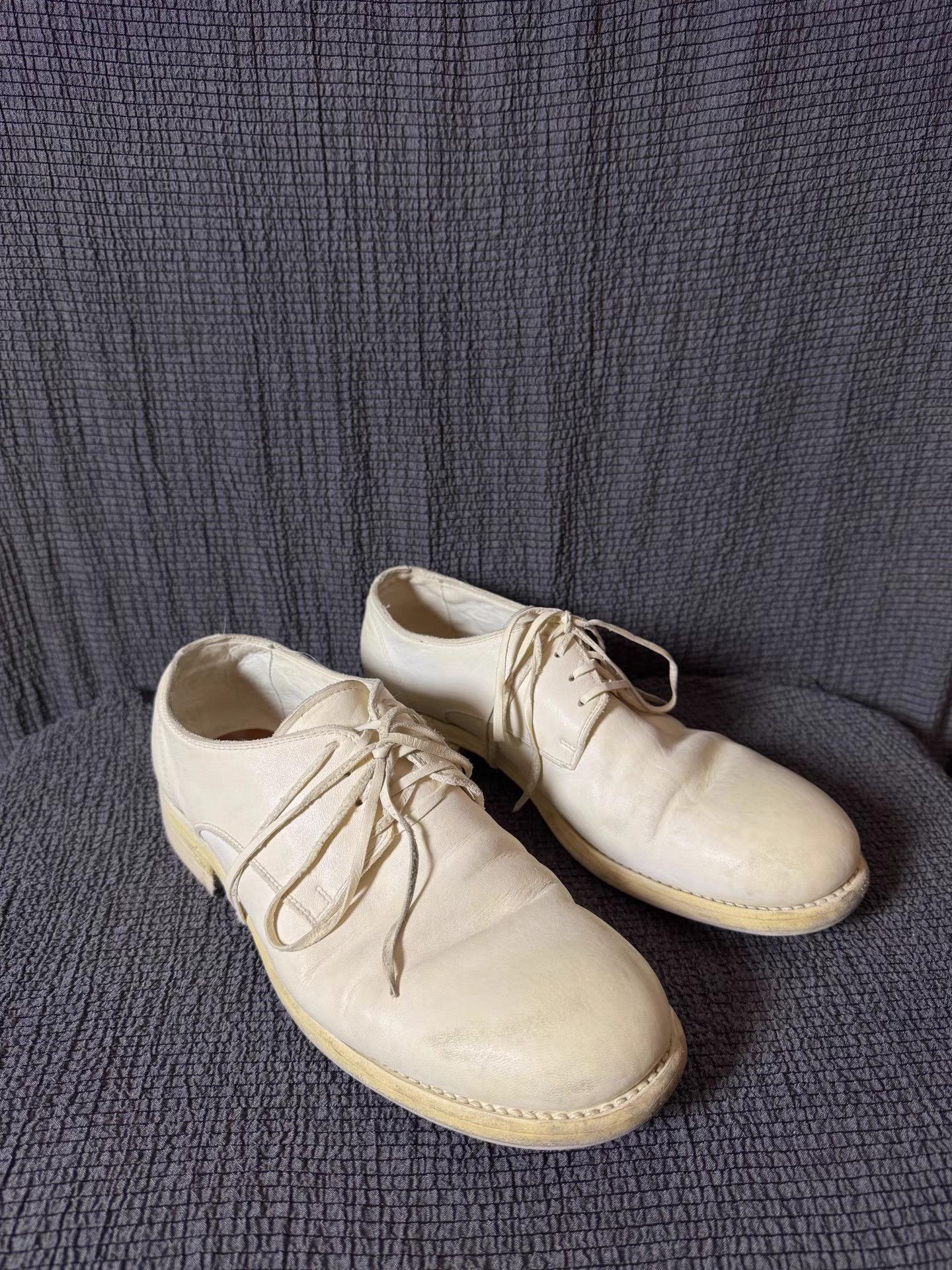 Guidi GUIDI 792 bone white low-top horsehide derby shoes Size US 9.5 / EU 42-43 - 1 Thumbnail