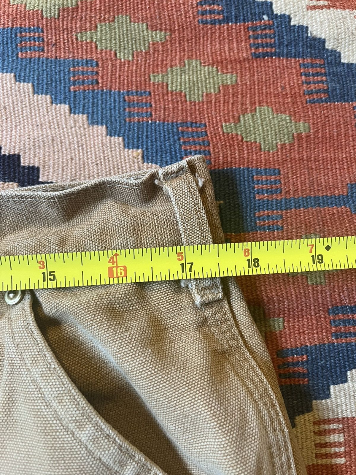 Carhartt Vintage brown carhartt double knee faded and distressed Size US 36 / EU 52 - 8 Thumbnail