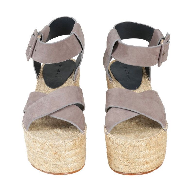 Celine o1y0725 Leather Espadrilles in Gray Size US 6 / IT 36 - 5 Thumbnail