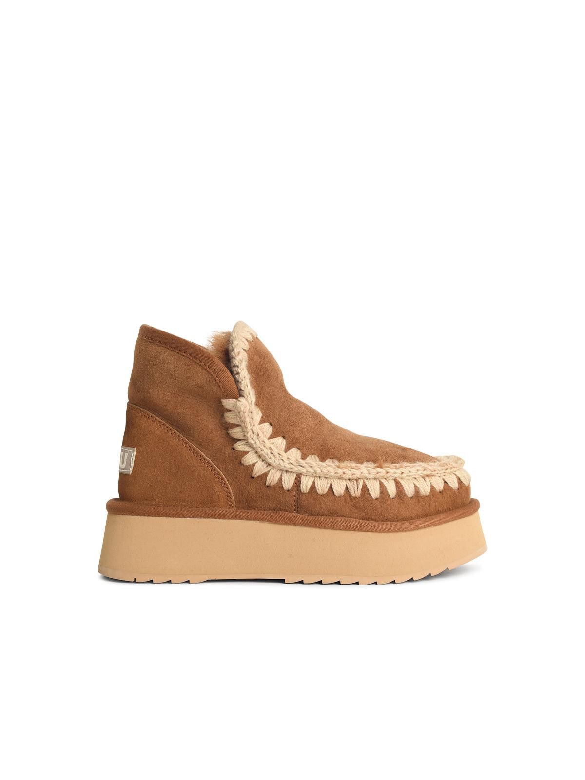 Mou MOU 'Eskimo' Suede Cognac Ankle Boots Size US 10 / IT 40 - 1 Thumbnail