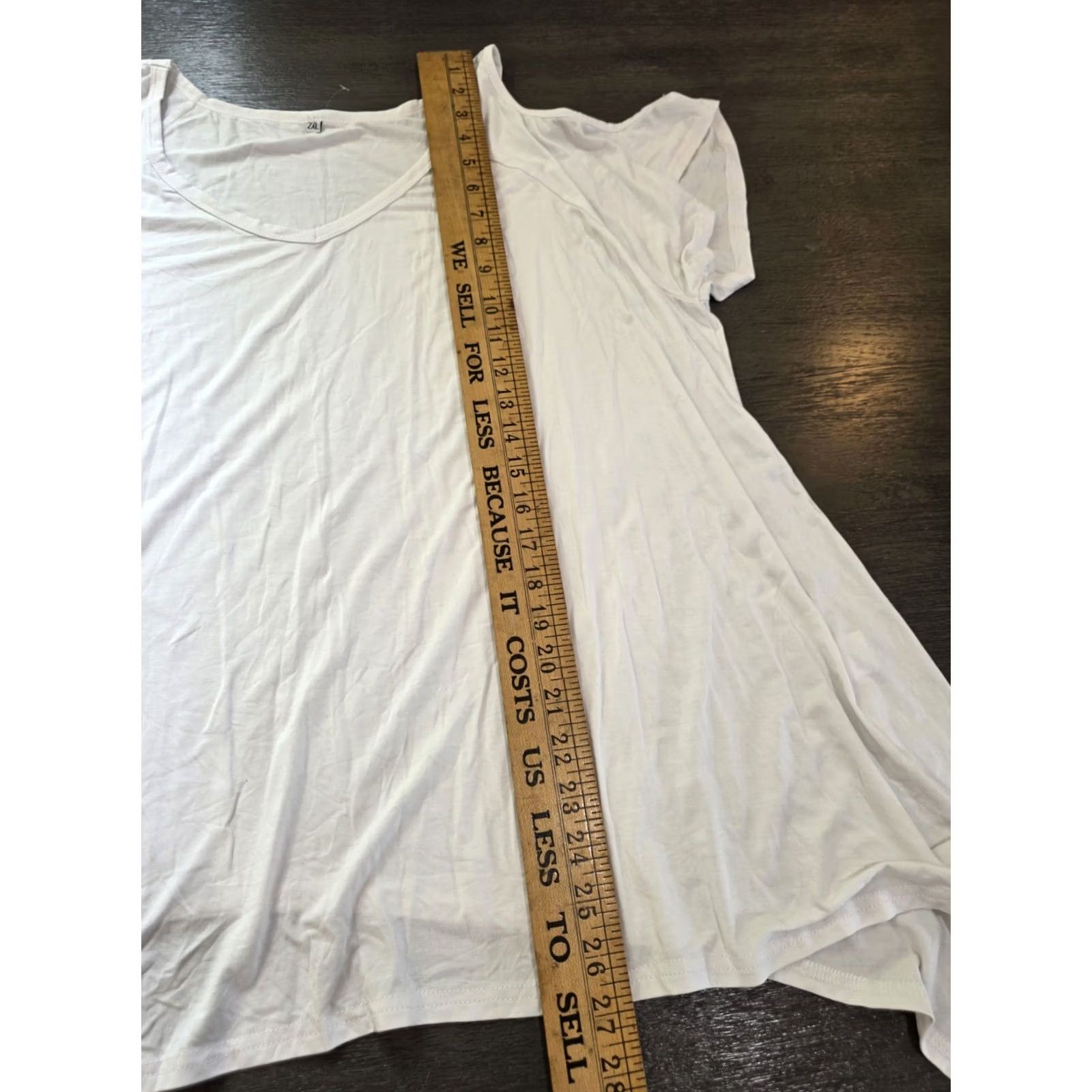 Vintage Womens 2XL Cold Shoulder White Tee Shirt T-Shirt Shirt Women White 2XL Size XXL / US 16-18 / IT 52-54 - 2 Thumbnail