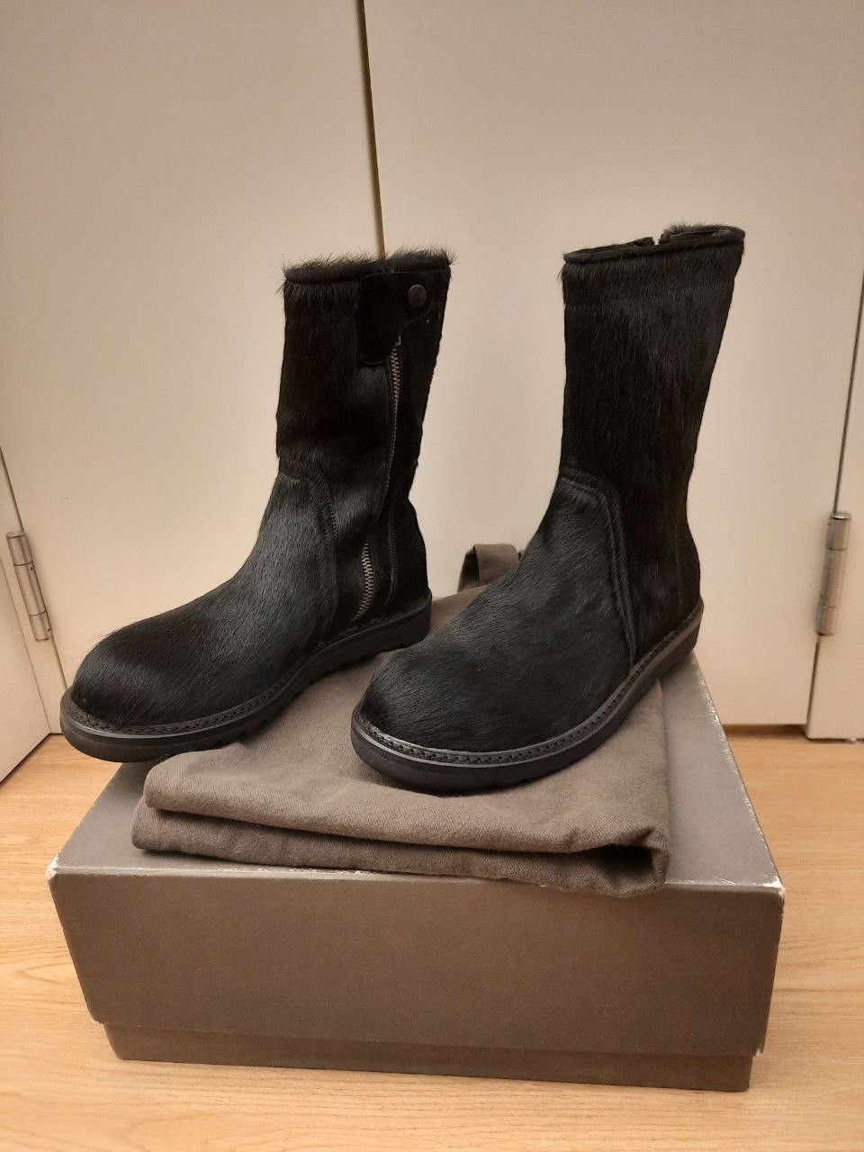 Rick Owens *New* Pony Hair Creeper Boots Size US 7 / EU 40 - 1 Thumbnail