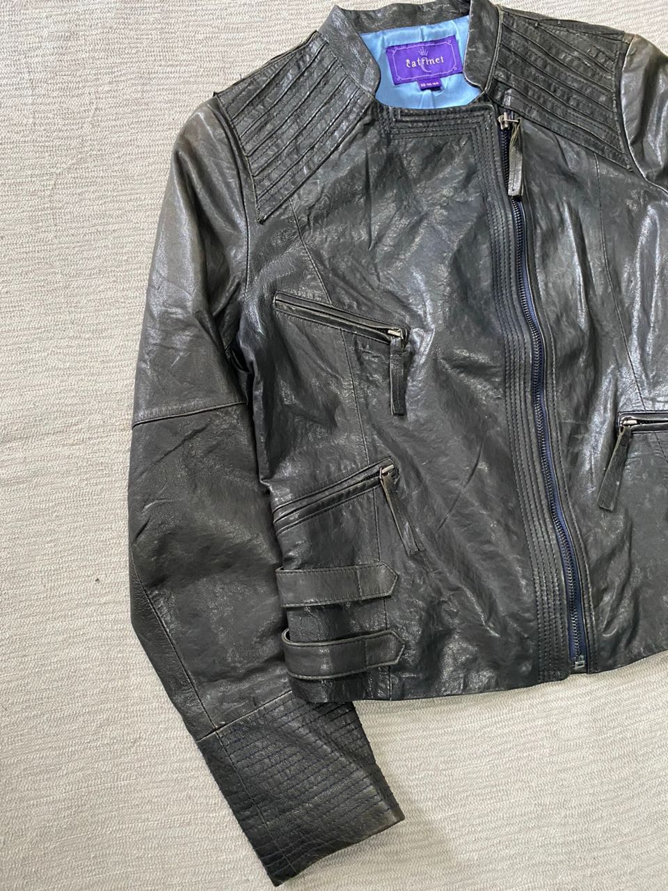 If Six Was Nine × Japanese Brand × Le Grande Bleu (L.G.B.) Catrinet Leather Jacket Size XS / US 0-2 / IT 36-38 - 3 Thumbnail