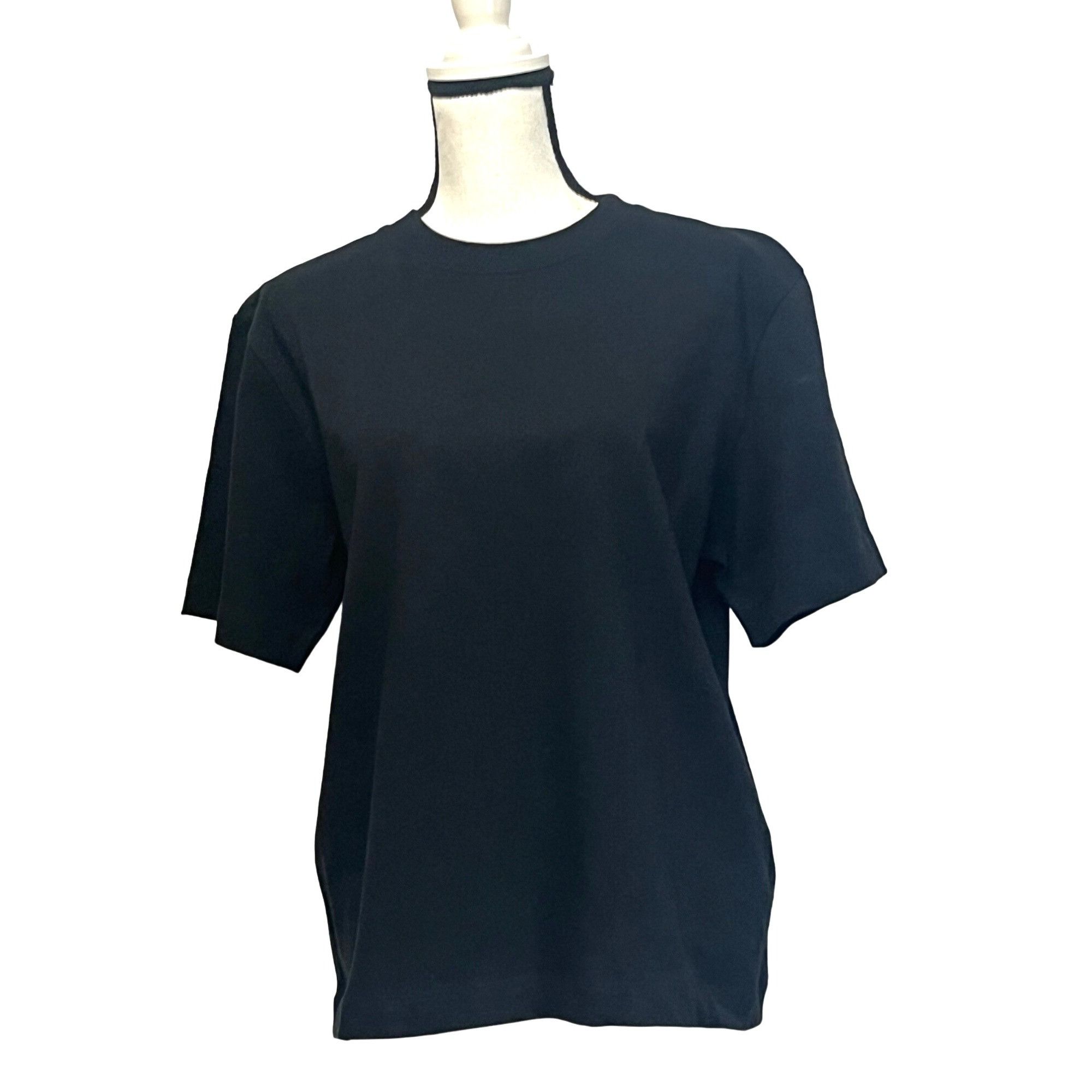 Topshop Topshop Women’s Oversized Crew Neck T-shirt, Black, Sz. S (4 Size S / US 4 / IT 40 - 1 Thumbnail