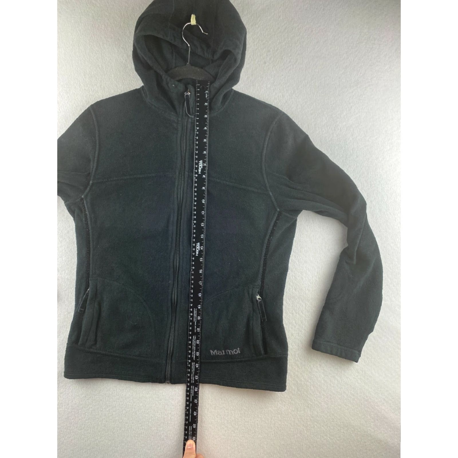 Marmot Marmot Hoodie Womens Medium M Black Full Zip Pockets Hooded Fleece Size M / US 6-8 / IT 42-44 - 4 Thumbnail