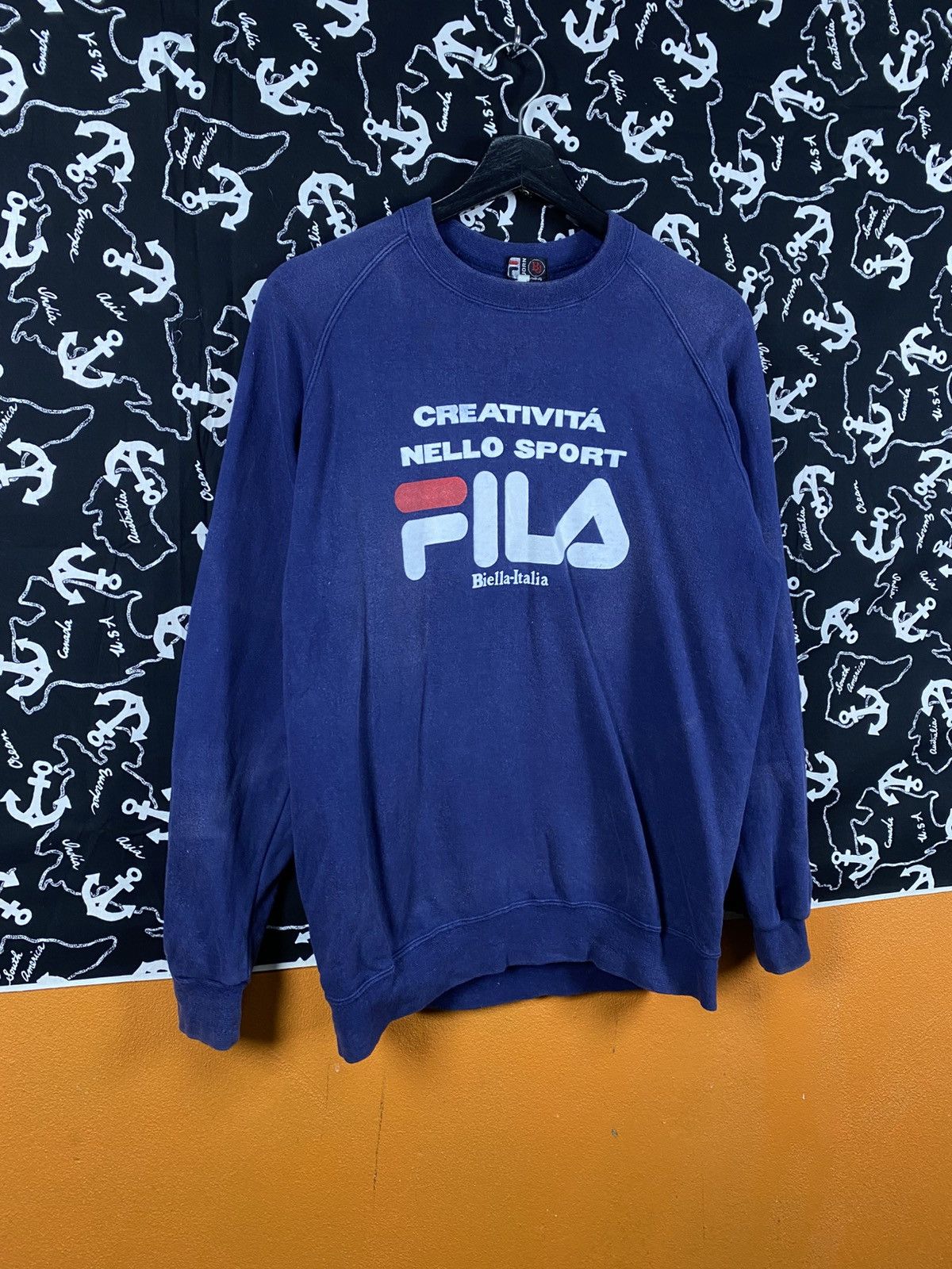 Fila Vintage FILA Björn Borg “Creatività Nello Sport” Sweatshirt Size US S / EU 44-46 / 1 - 5 Thumbnail
