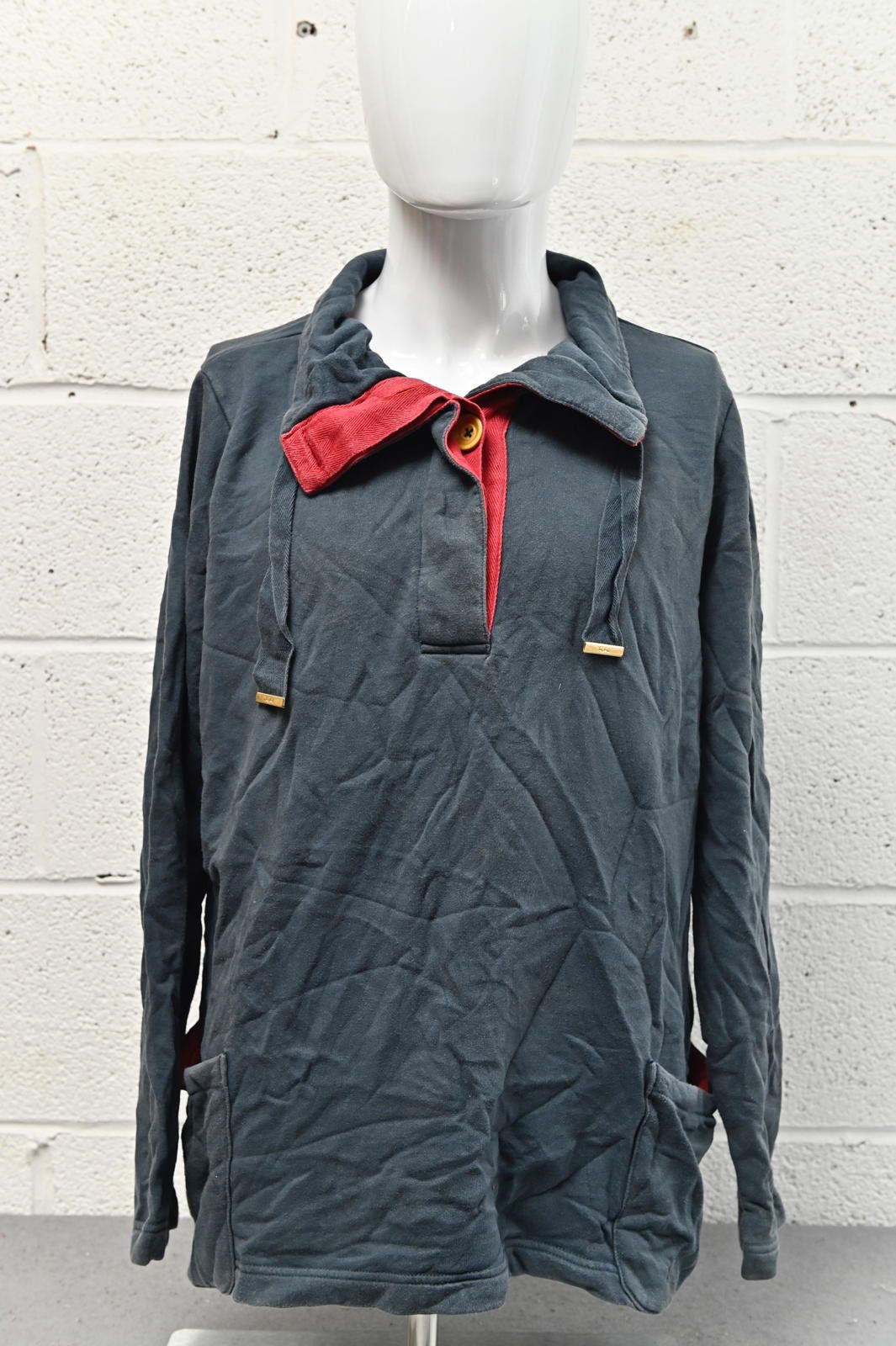Designer Joules Grey Hoodie Cozy Quilted Pullover Womens Size XXL Size XXL / US 16-18 / IT 52-54 - 1 Thumbnail