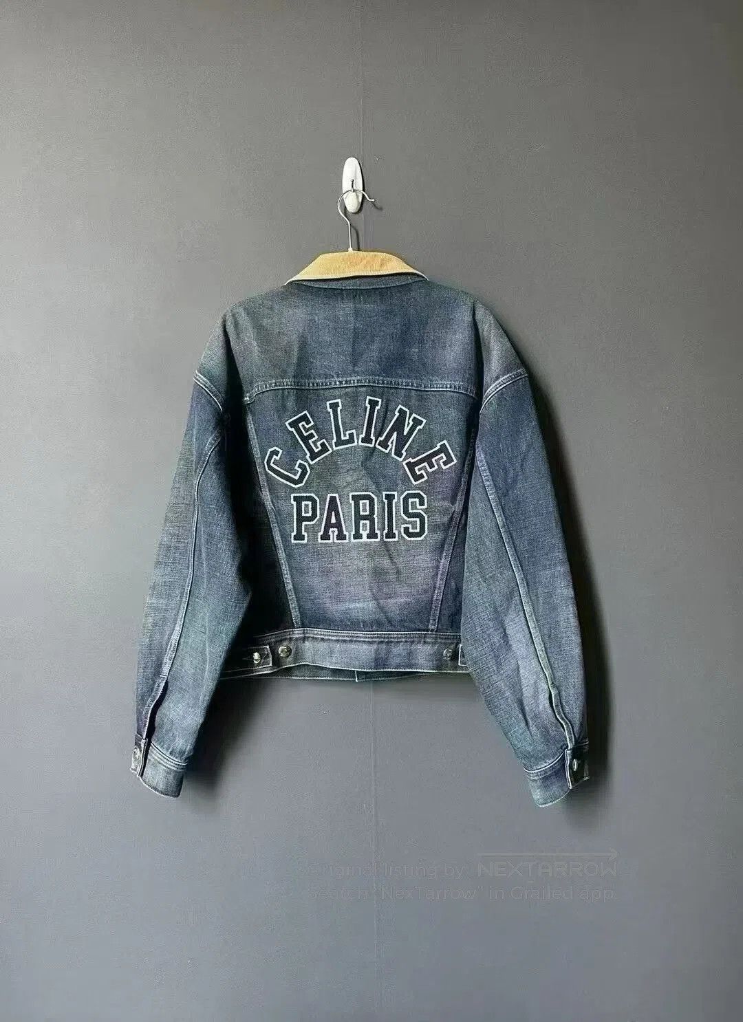 Celine Celine Back Letter Denim Jacket. Size US M / EU 48-50 / 2 - 2 Thumbnail