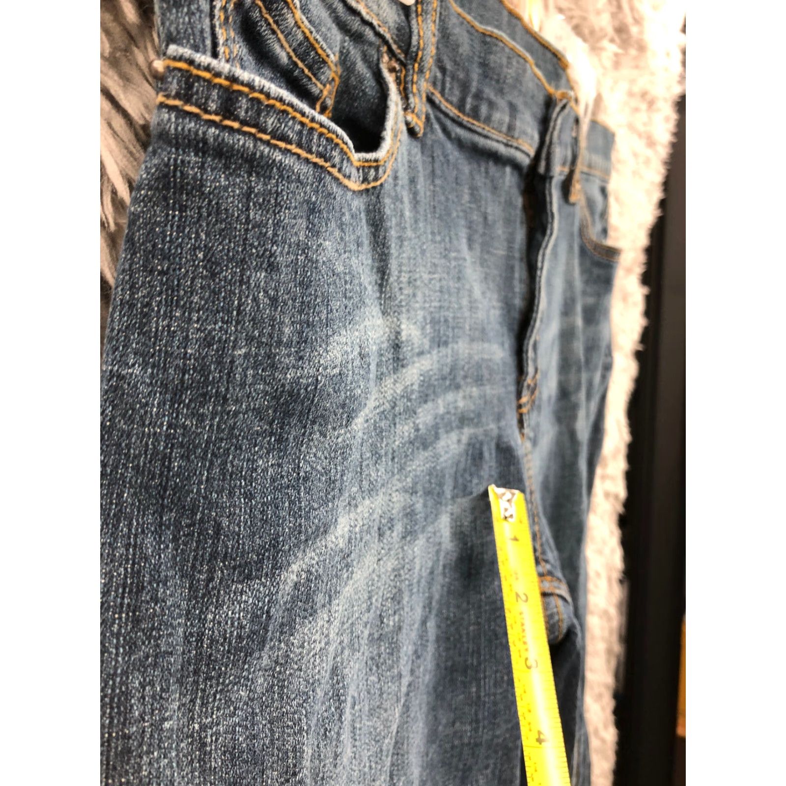 Liz Claiborne Liz Claiborne Jeans Size 16 Womens Mid Rise Dark Wash Blue Denim Slim Bootcut Size 38" / US 16 / IT 52 - 6 Thumbnail