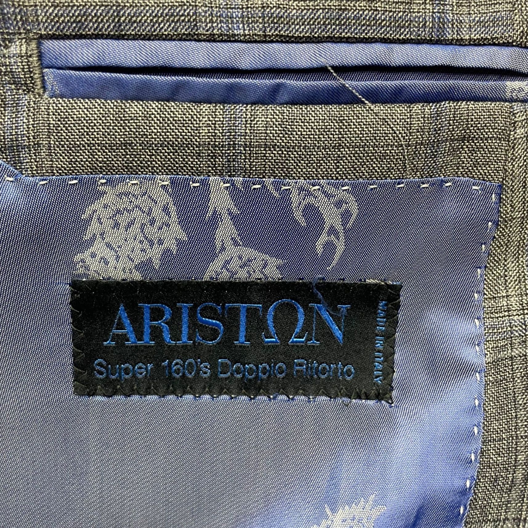 Vintage Artisan Men's Bespoke 100% Wool Jacket Gray Plaid 42R 2-Button Mens Size US XS / EU 42 / 0 - 7 Thumbnail