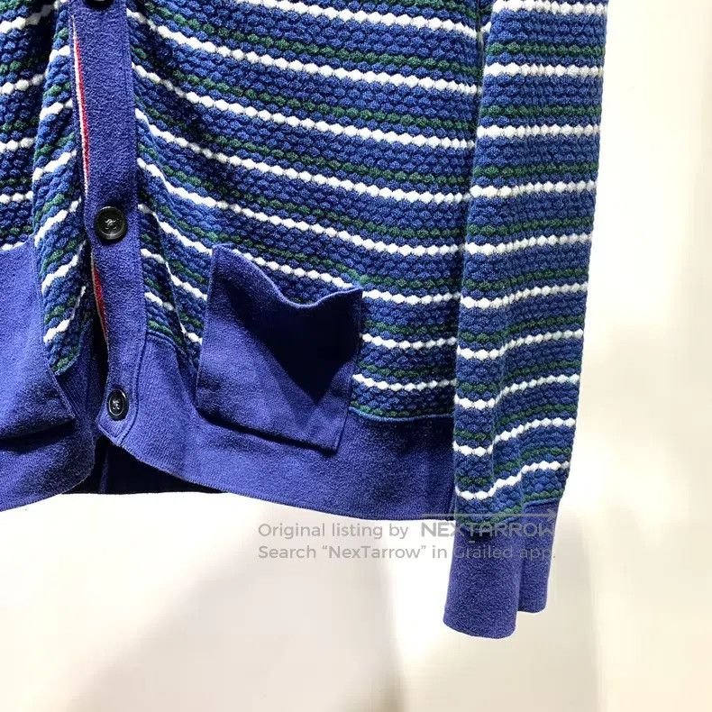 Thom Browne Thom Browne Striped Knit Cardigan Size US L / EU 52-54 / 3 - 6 Thumbnail
