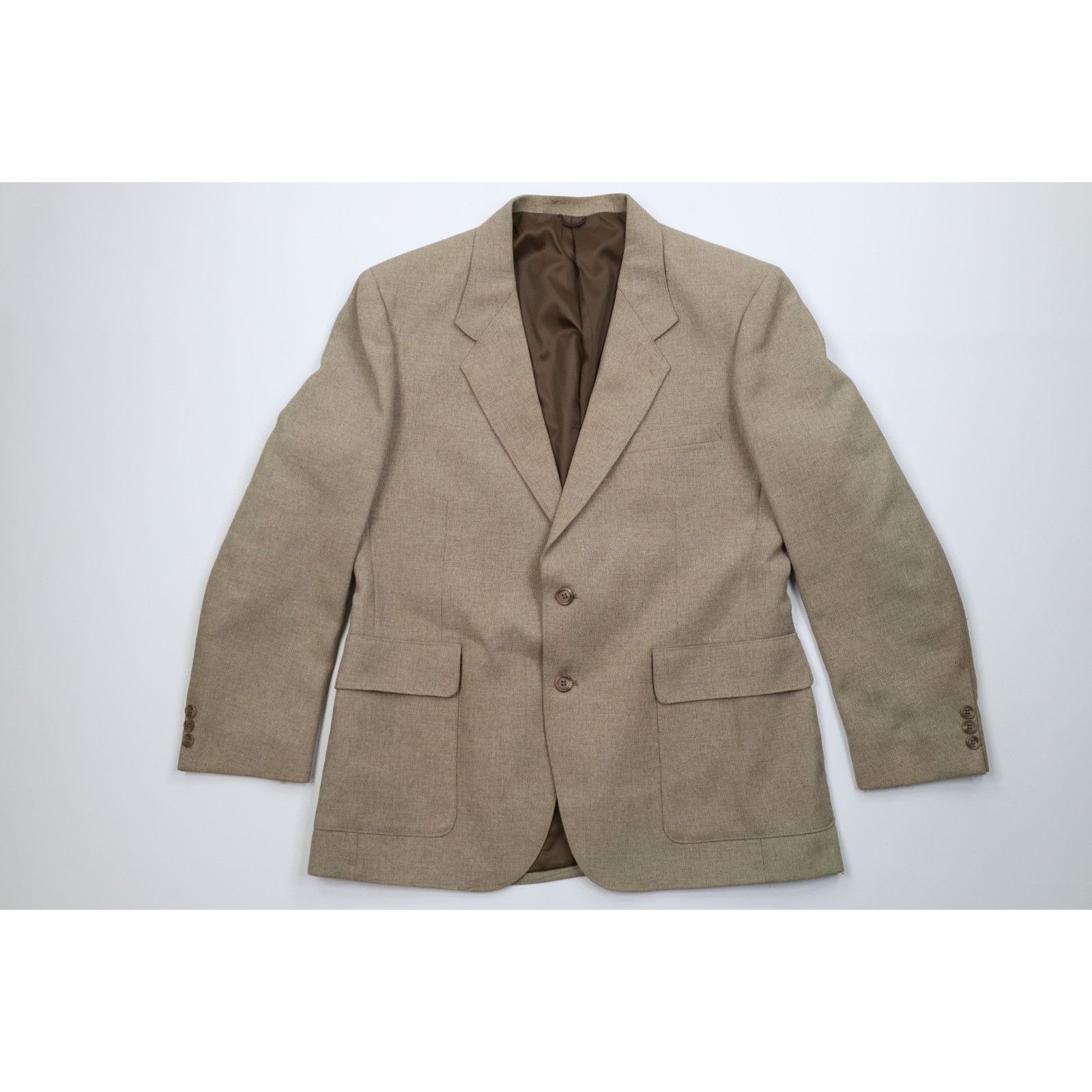 Levi's Vintage 70s Levis Distressed 3 Piece Knit Wedding Suit Size 44R - 2 Thumbnail