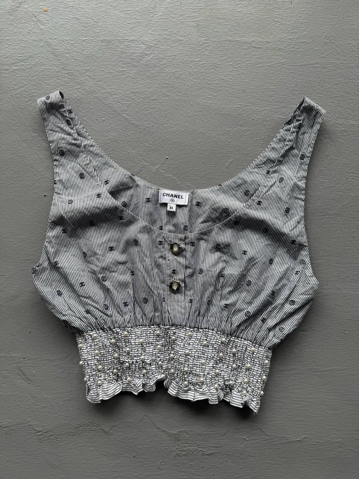 Chanel SS24 - Chanel CC Pearl Waist Multicolor Corset Size XS / US 0-2 / IT 36-38 - 2 Thumbnail