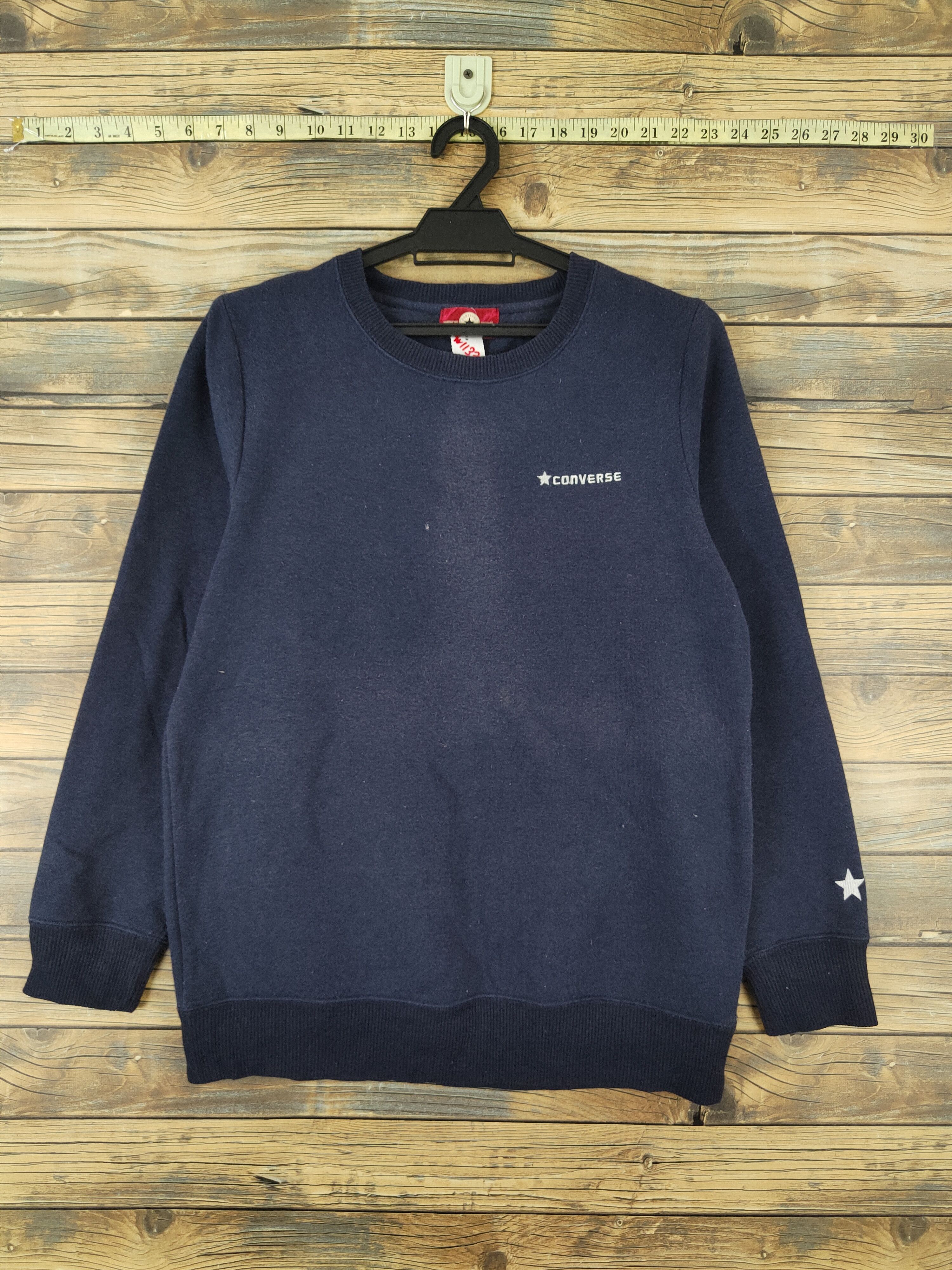 Converse Converse vintage Navy Sweatshirts #W1133 Size L / US 10 / IT 46 - 1 Thumbnail