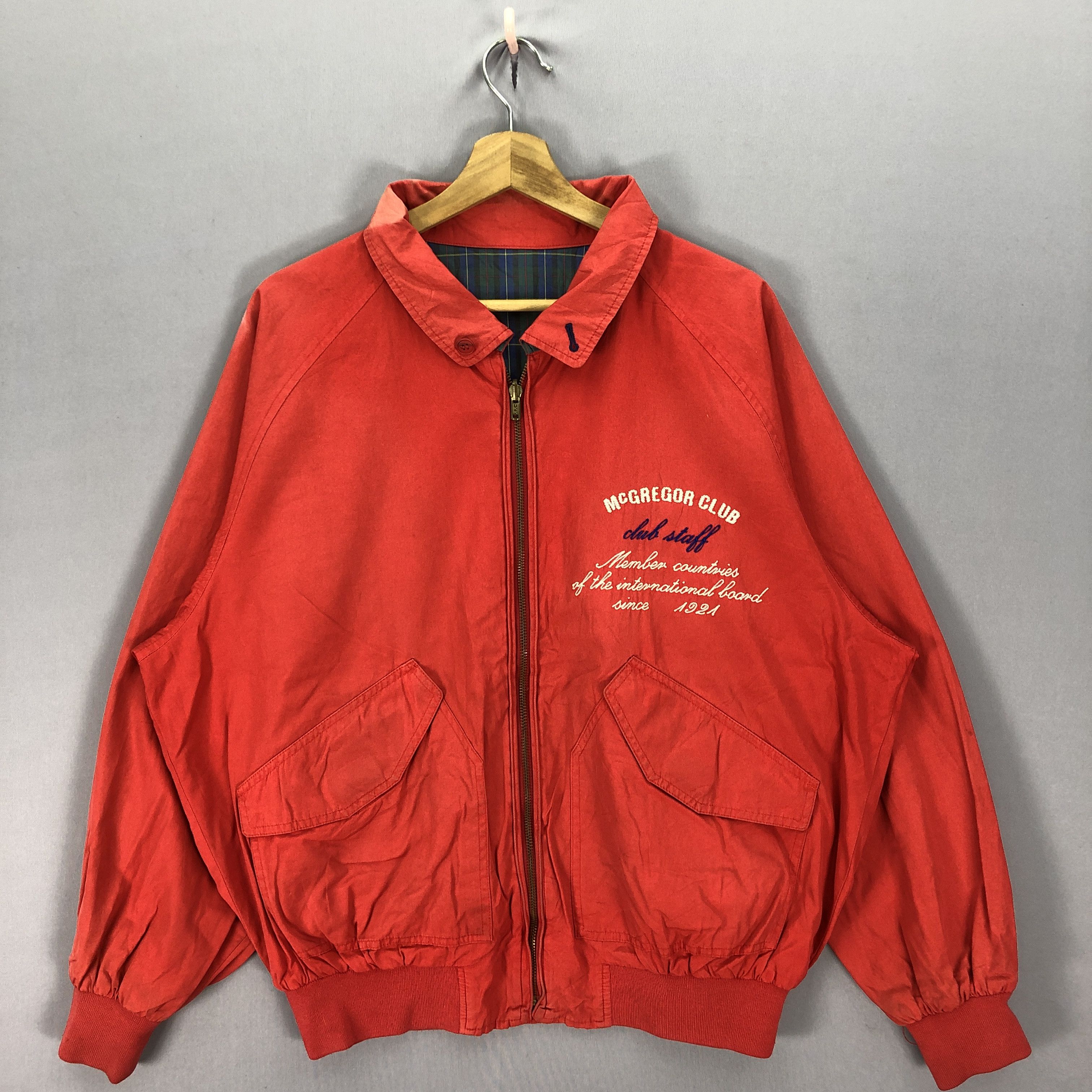 McGregor × Vintage Vintage 90s Mc Gregor Reversible Checkered Zipper Jackets Size US XL / EU 56 / 4 - 1 Thumbnail