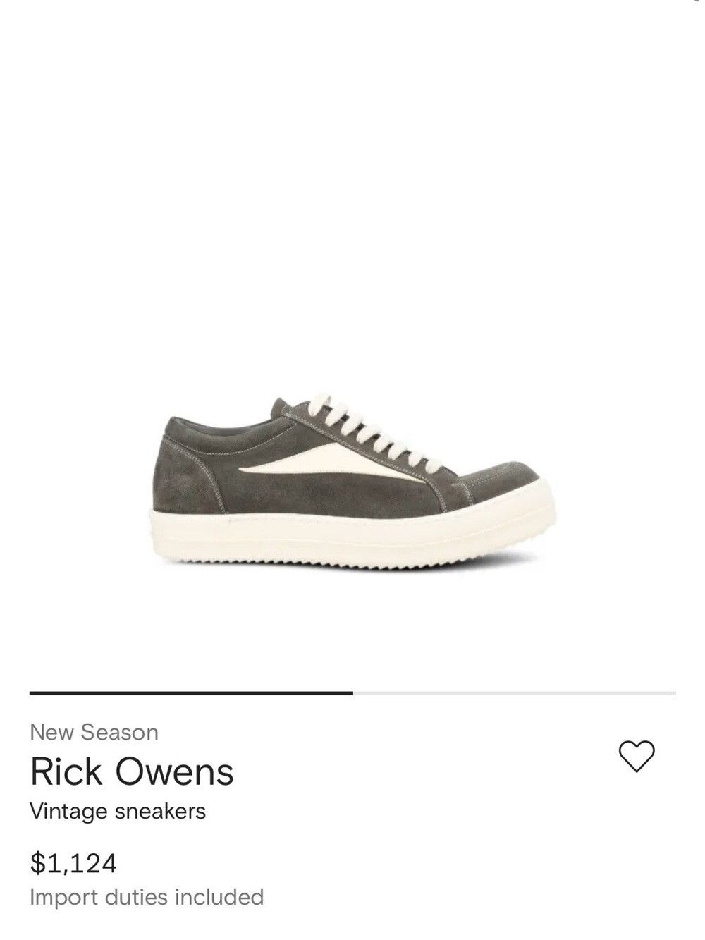 Rick Owens - Canvas-Trimmed Suede Sneakers in Gray, Men's (Size 8)