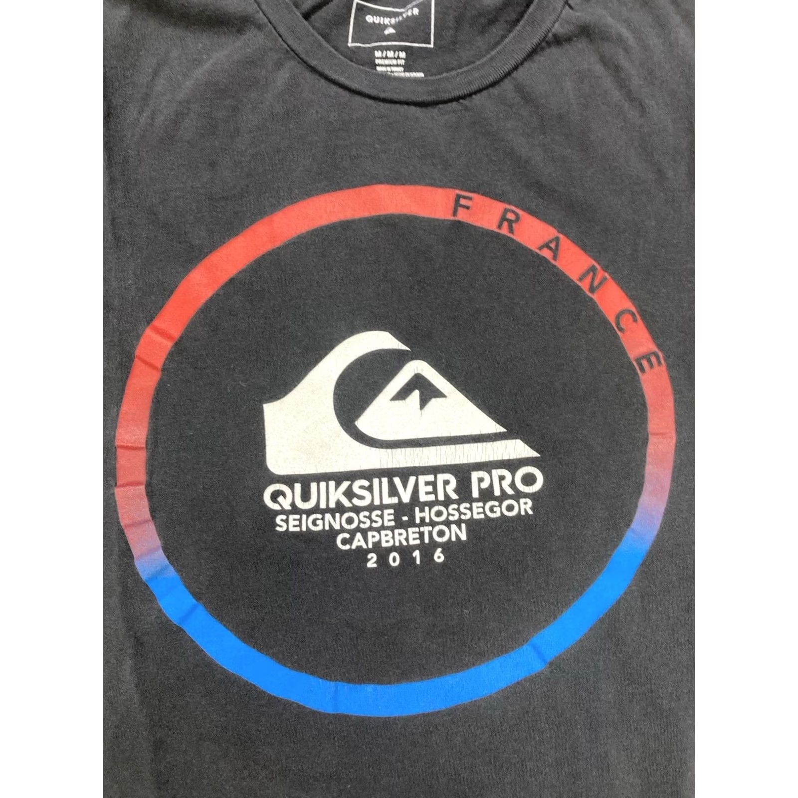 Quiksilver VINTAGE Quiksilver T-Shirt Men Medium Black Beach Graphic Print Capbreton Hossegor Seignosse WBL 2016 France Theme Beach Size US M / EU 48-50 / 2 - 2 Thumbnail