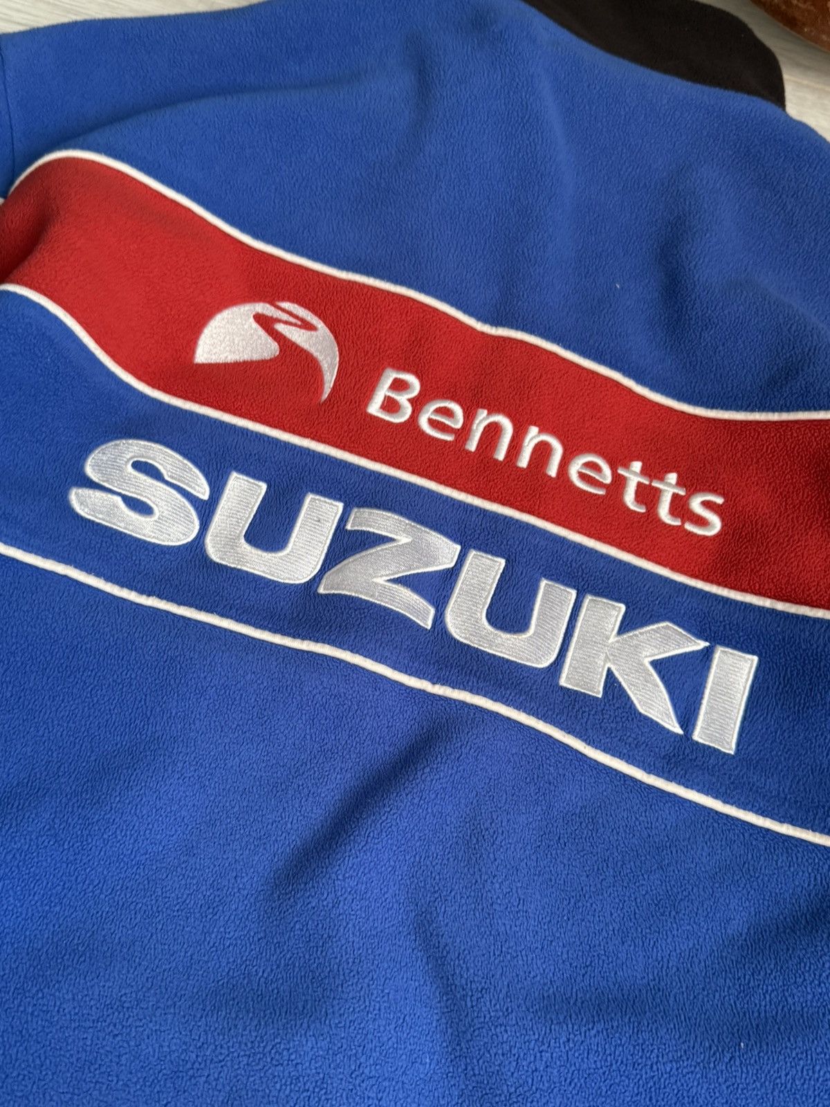 Vintage Vintage team Suzuki GSXR cozy Fleece racing jacket Size US XL / EU 56 / 4 - 3 Thumbnail