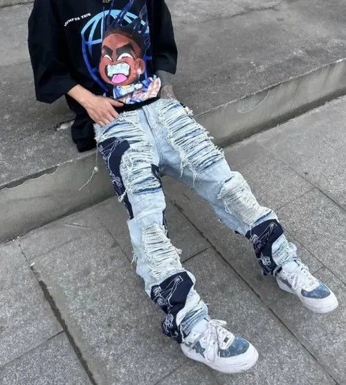 Jean streetwear punk jeans Size US 32 / EU 48 - 3 Thumbnail