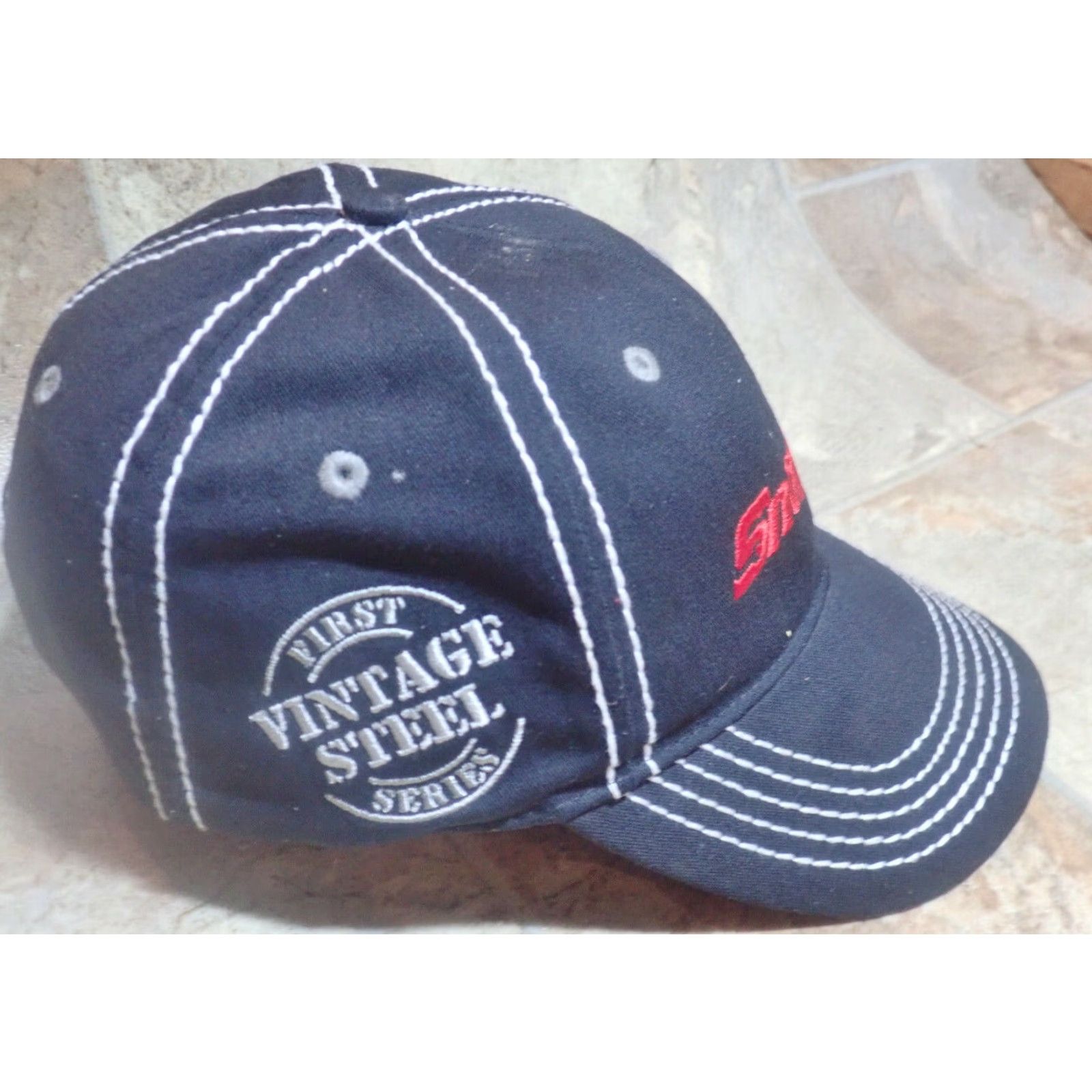 Vintage VINTAGE Snap-On Tools First Series Baseball Cap Hat Choko Motorsports - Embroidered Steel Logo - One Size - Black Twill Cap Mens Size ONE SIZE - 2 Thumbnail