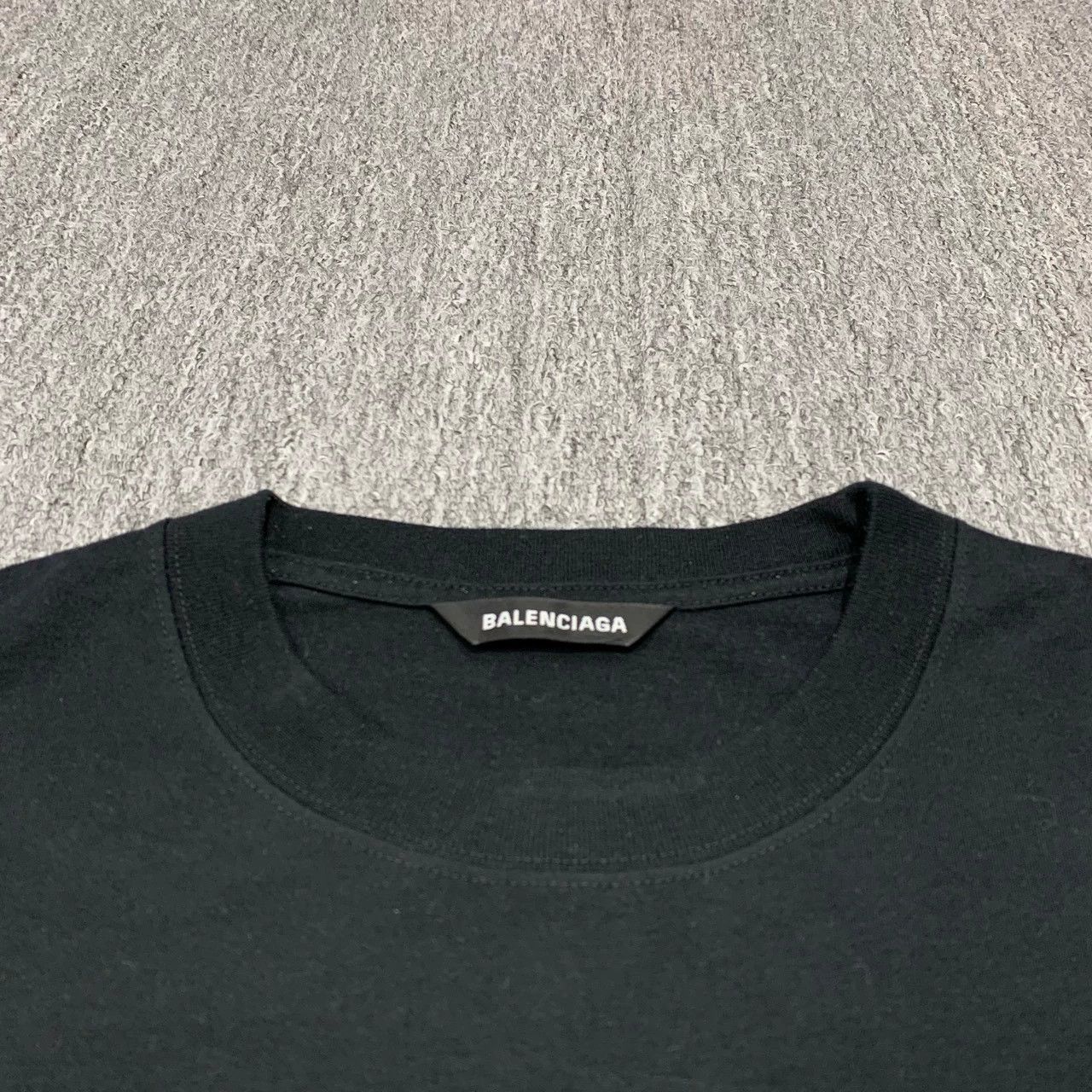Balenciaga Balenciaga Black Seven Nation Language Short Sleeve- Size US M / EU 48-50 / 2 - 7 Thumbnail
