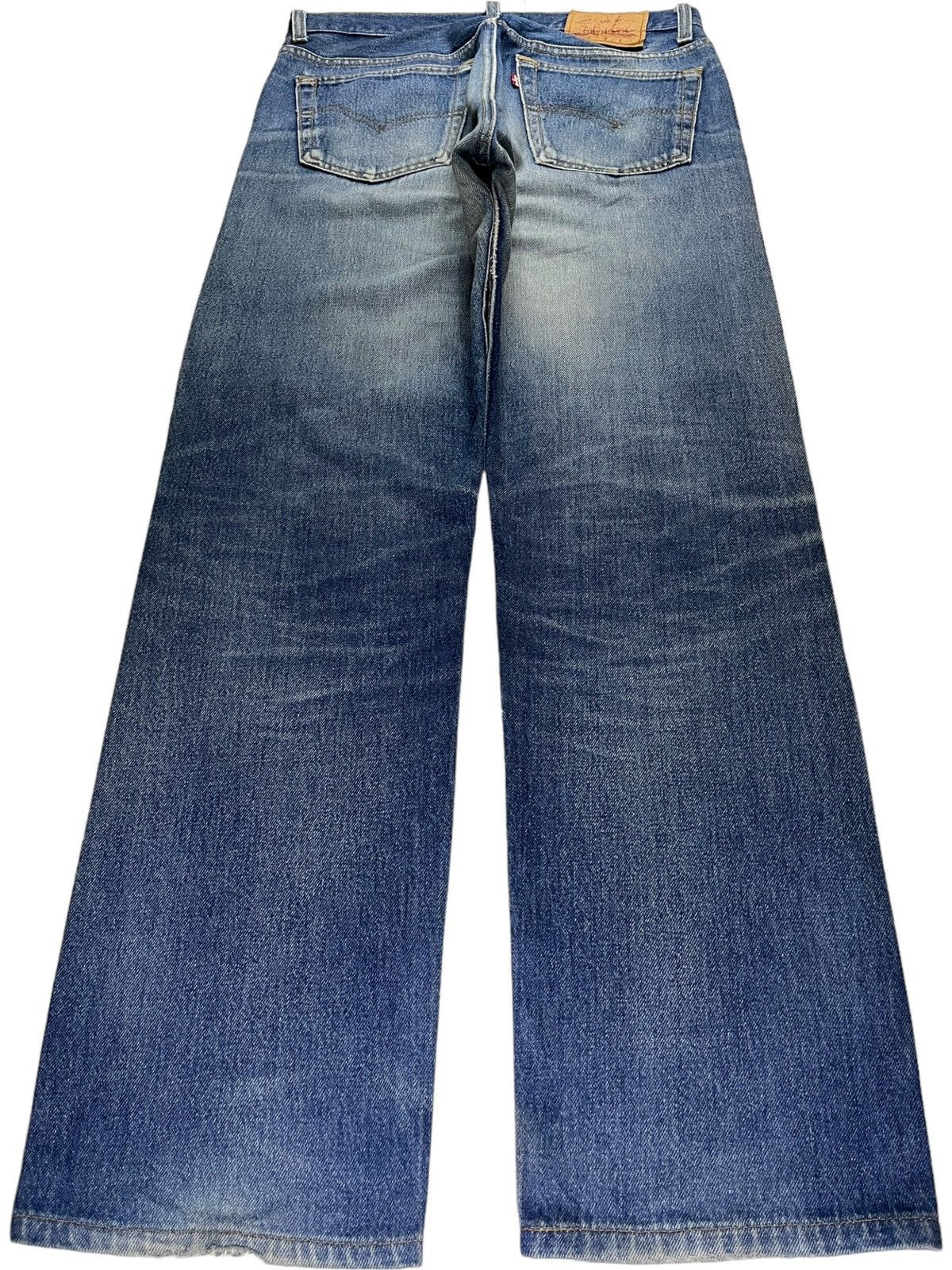 Levi's × Levi's Vintage Clothing Vintage 80s Levis 501 Blue Wash Distress Ripped Loose Jeans Size US 31 - 2 Thumbnail