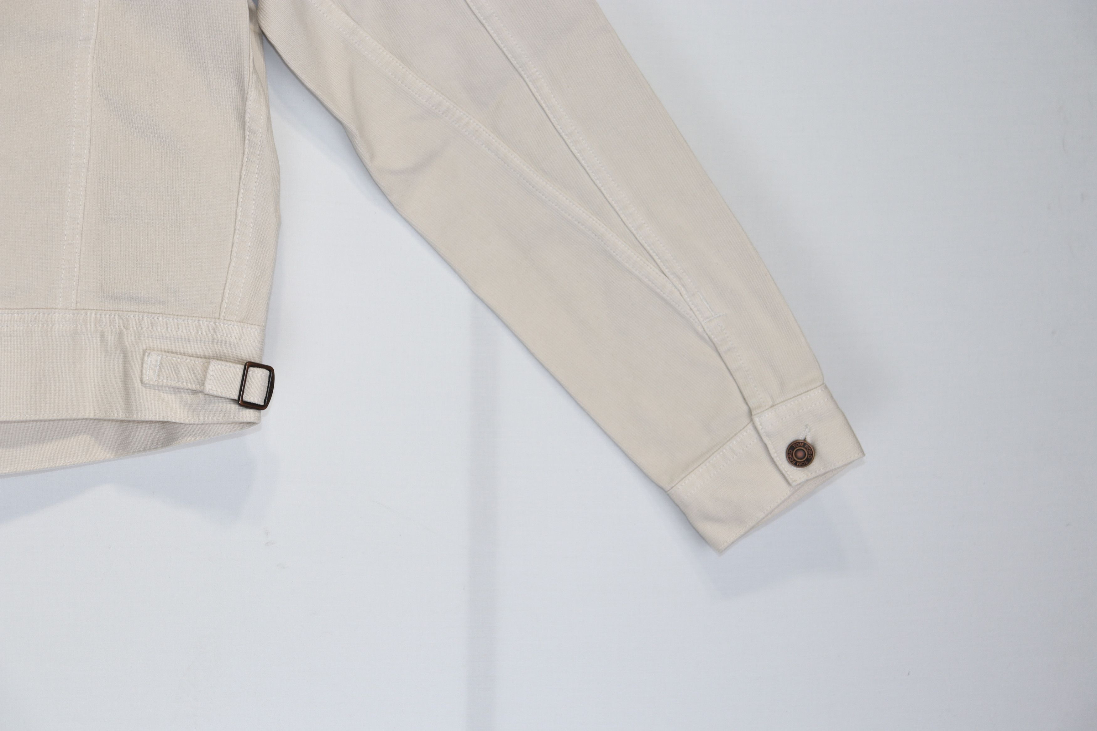 Tom Ford o1rshd1 Denim Jacket in Ivory Size US M / EU 48-50 / 2 - 11 Thumbnail