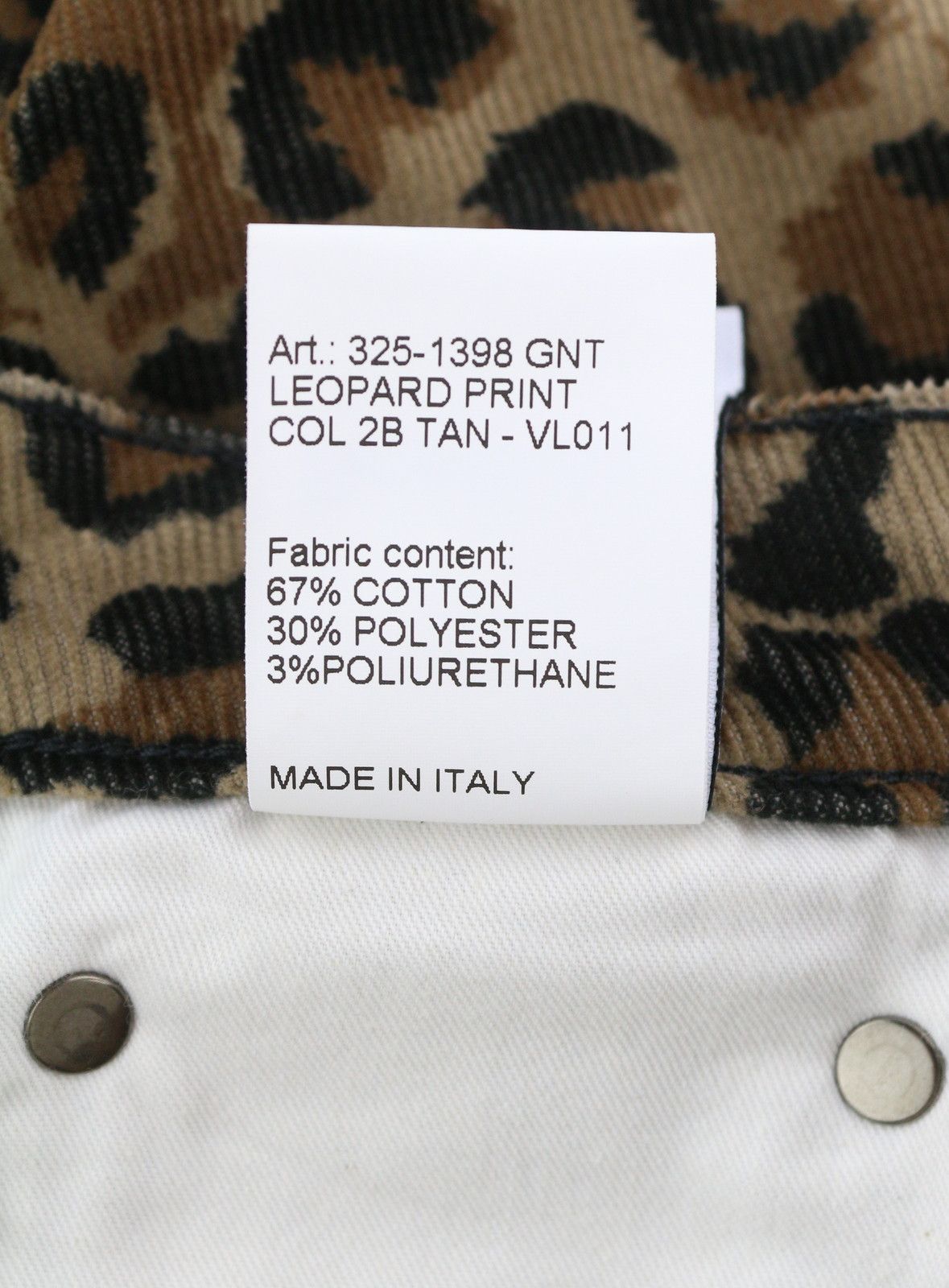 R13 ALISON SKINNY 27 Tan Leopard High Rise Corduroy 85778 Size 27" / US 4 / IT 40 - 9 Thumbnail