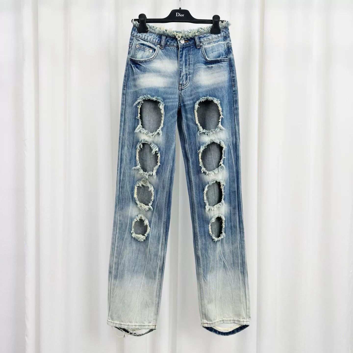Other Rui Distressed Raw Hem Washed Denim Pants Size 28" / US 6 / IT 42 - 1 Thumbnail
