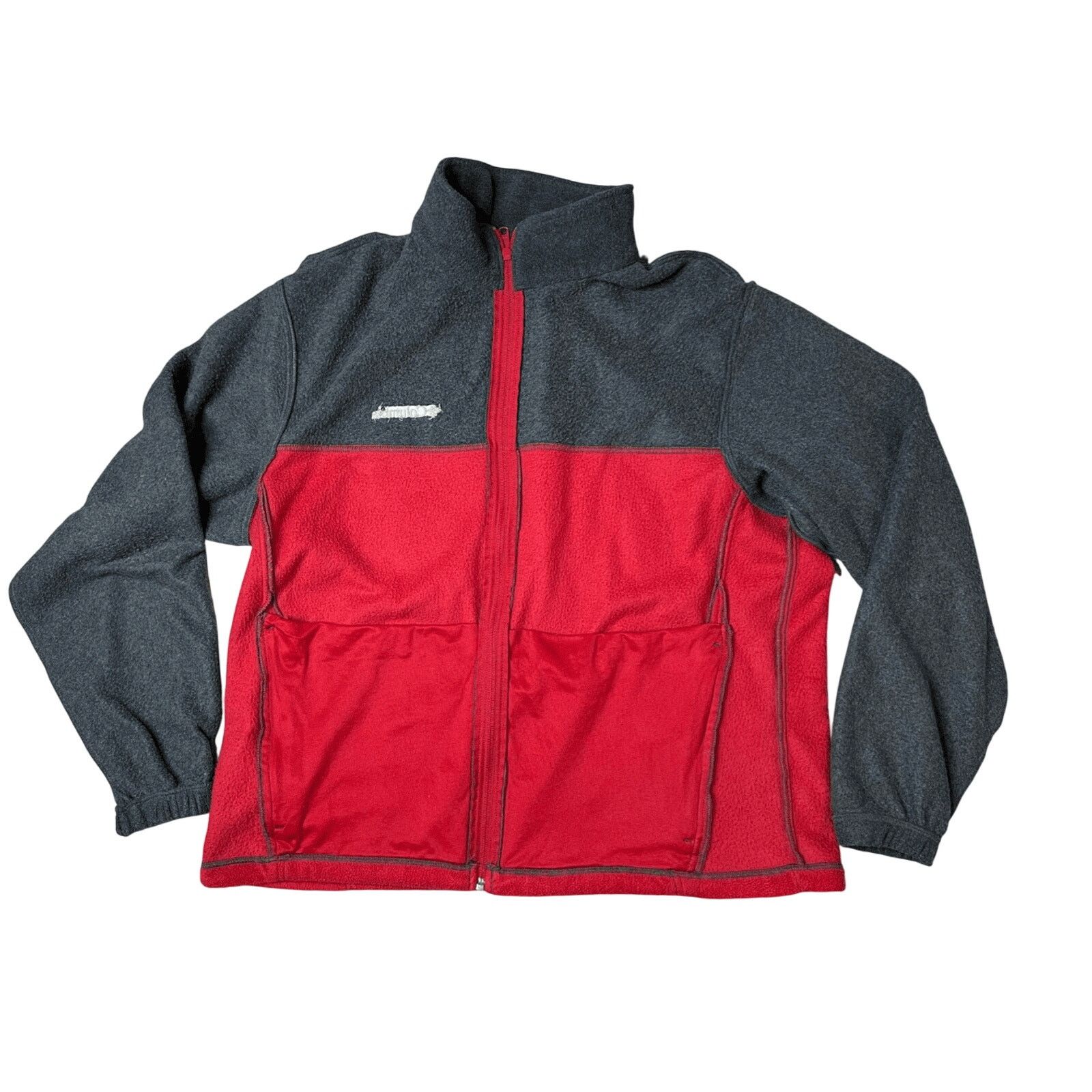 Columbia Columbia Steen Mountain Red Grey Zip Up Fleece Jacket XL Size US XL / EU 56 / 4 - 9 Thumbnail