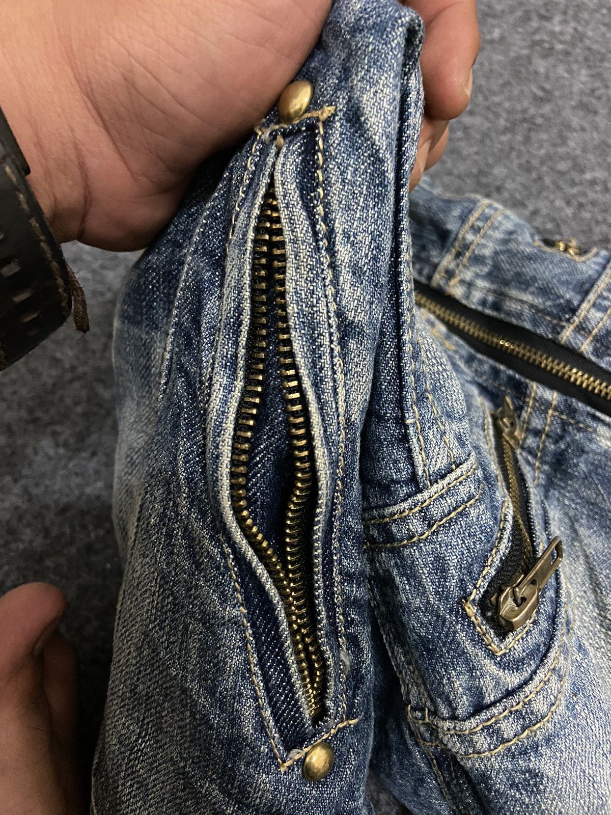 If Six Was Nine Vintage Y2K gold rush denim jacket Size M / US 6-8 / IT 42-44 - 5 Thumbnail