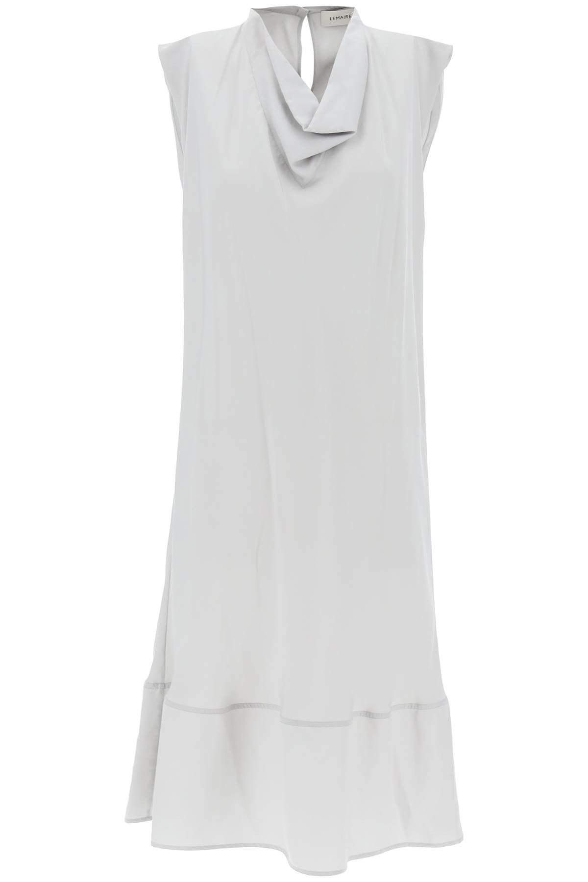 image of Lemaire Midi Dress With Diagonal Cut In in Cloud Grey, Women's (Size Medium)