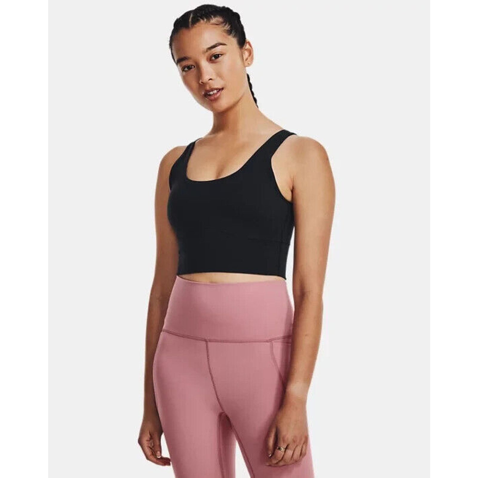 Under Armour NWT Under Armour Black Meridian Fitted Crop Tank Sports Bra Size S / US 4 / IT 40 - 13 Thumbnail