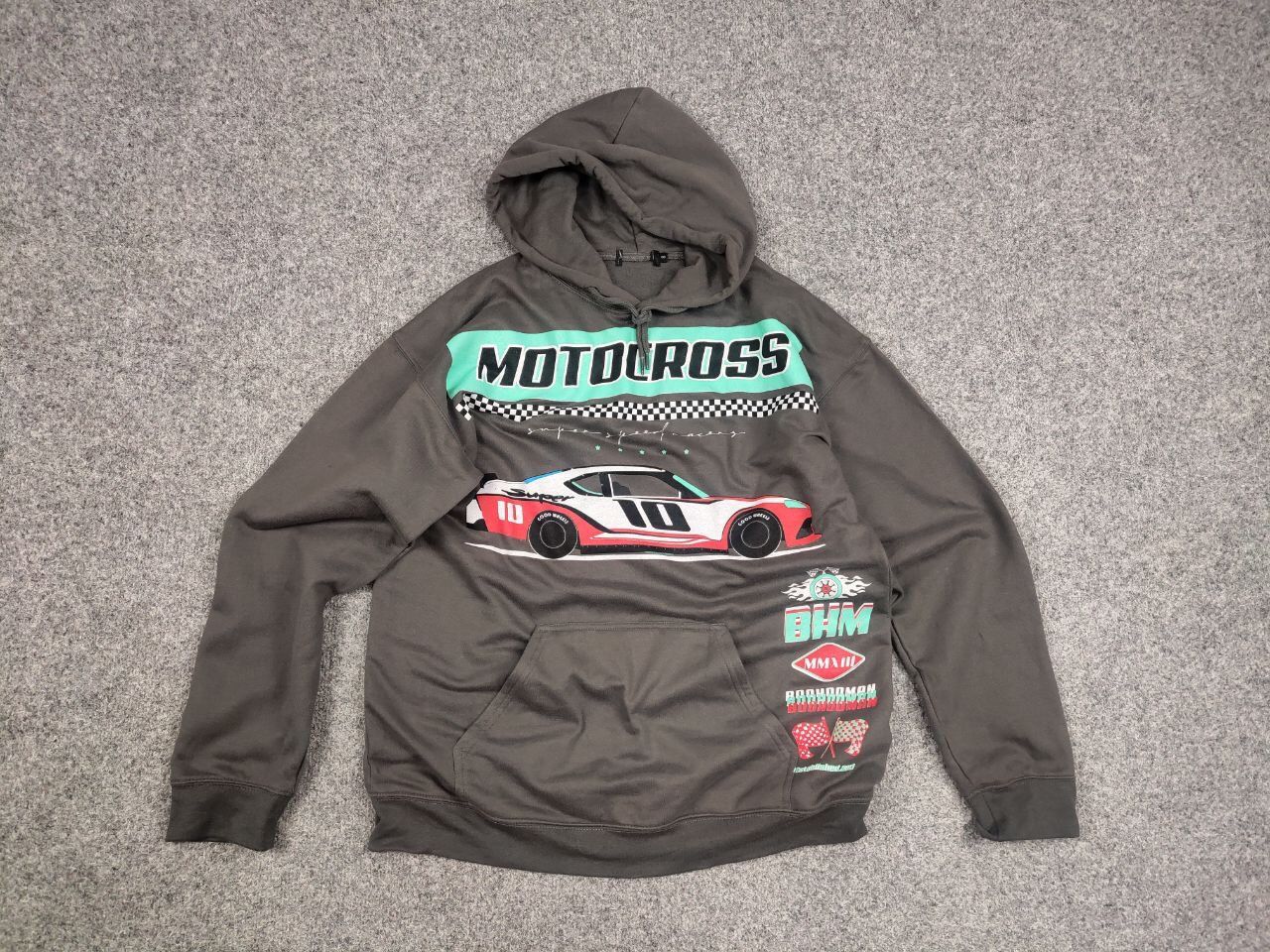 NASCAR Vintage Motocross Car Racing Nascar Logo Gray Hoodie Size US M / EU 48-50 / 2 - 12 Thumbnail