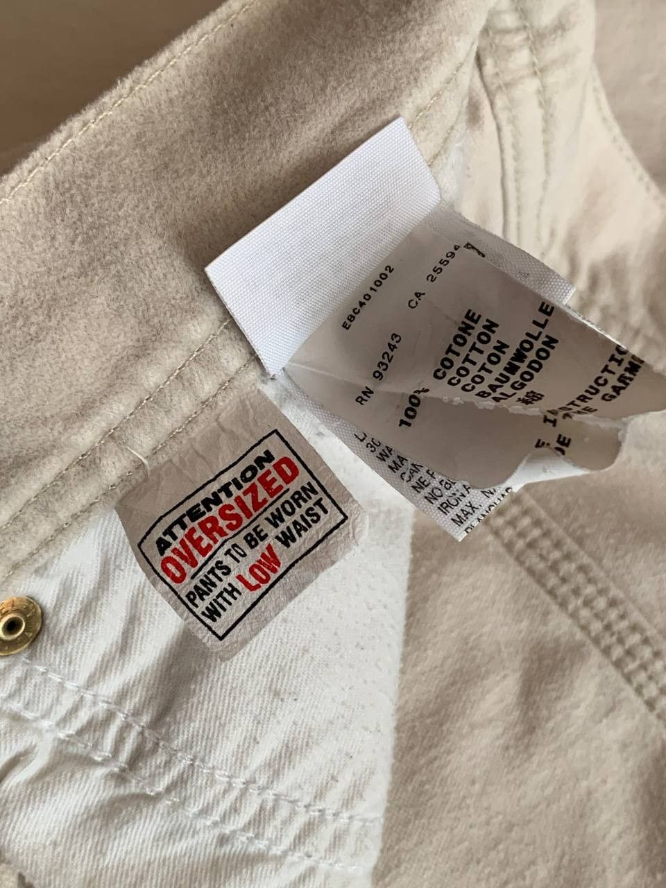 Diesel Vintage Diesel Carpenter Pants Off-White W34 Workwear Size US 34 / EU 50 - 10 Thumbnail