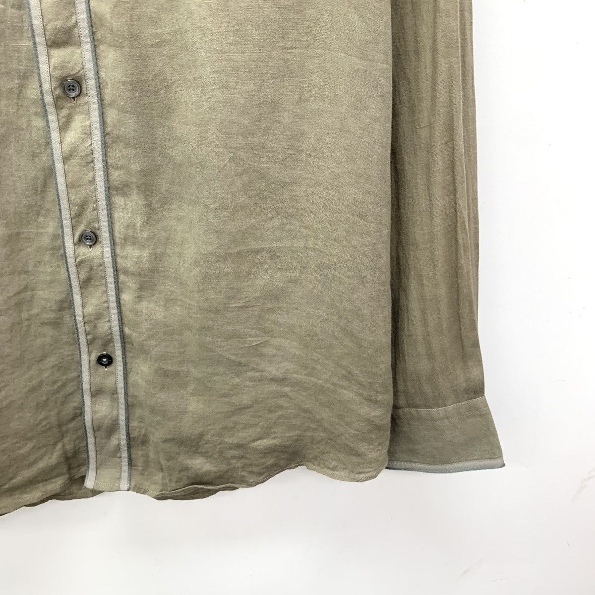 Hermes Hermes Linen Lapel Single-breasted Long Sleeve Shirt K26WX Size US XS / EU 42 / 0 - 4 Thumbnail