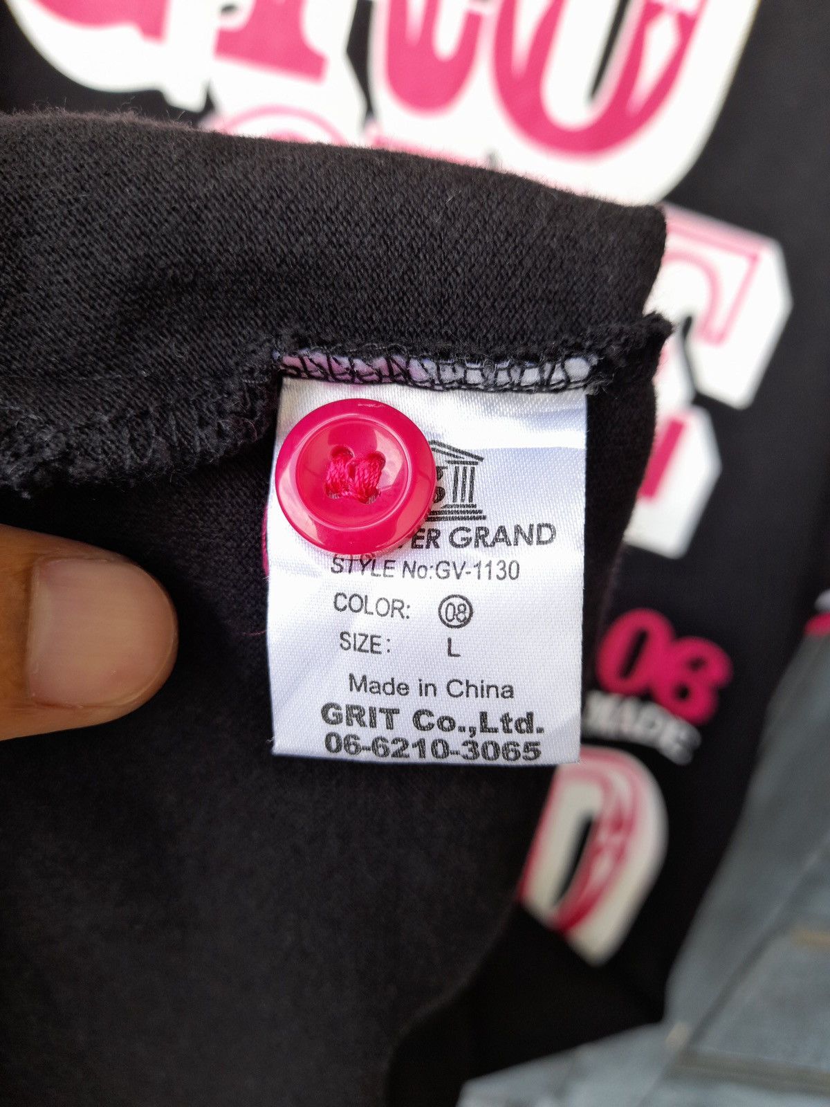 Japanese Brand Groover Grand Polo Shirt Black Pink Logo Y2K Streetwear Size US L / EU 52-54 / 3 - 17 Thumbnail