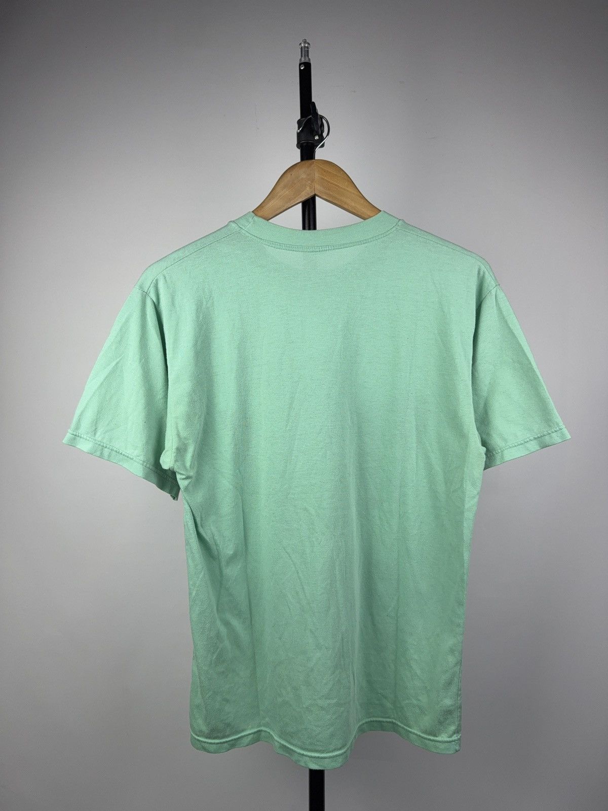 Adidas Vintage Retro Rare 80s Adidas Trefoil Logo Graphic Tee Green Size US M / EU 48-50 / 2 - 10 Thumbnail