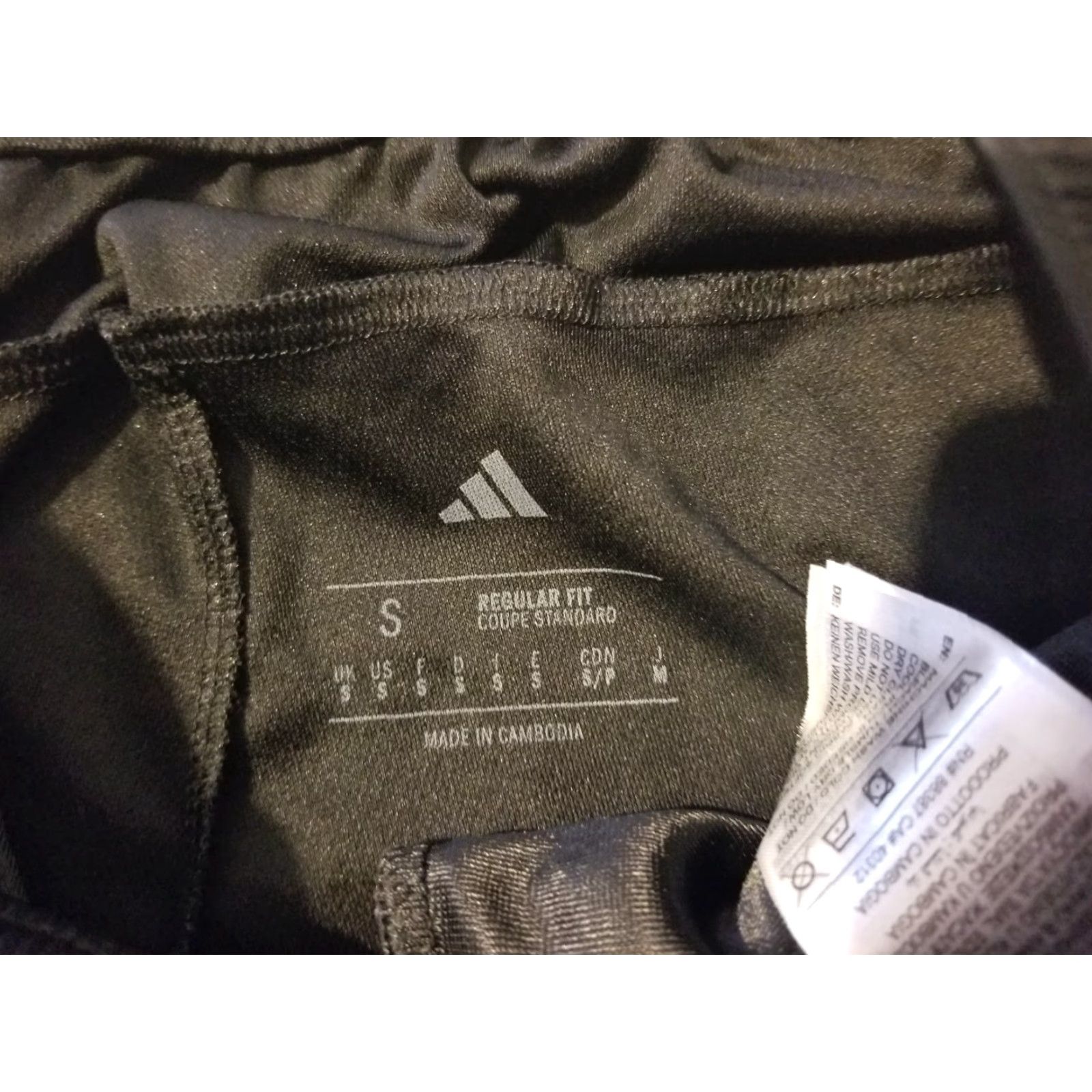 Adidas adidas Shorts Mens Athletic S Black Gym Workout Sports Pockets Elastic Drawstring Regular Size US 29 - 6 Thumbnail