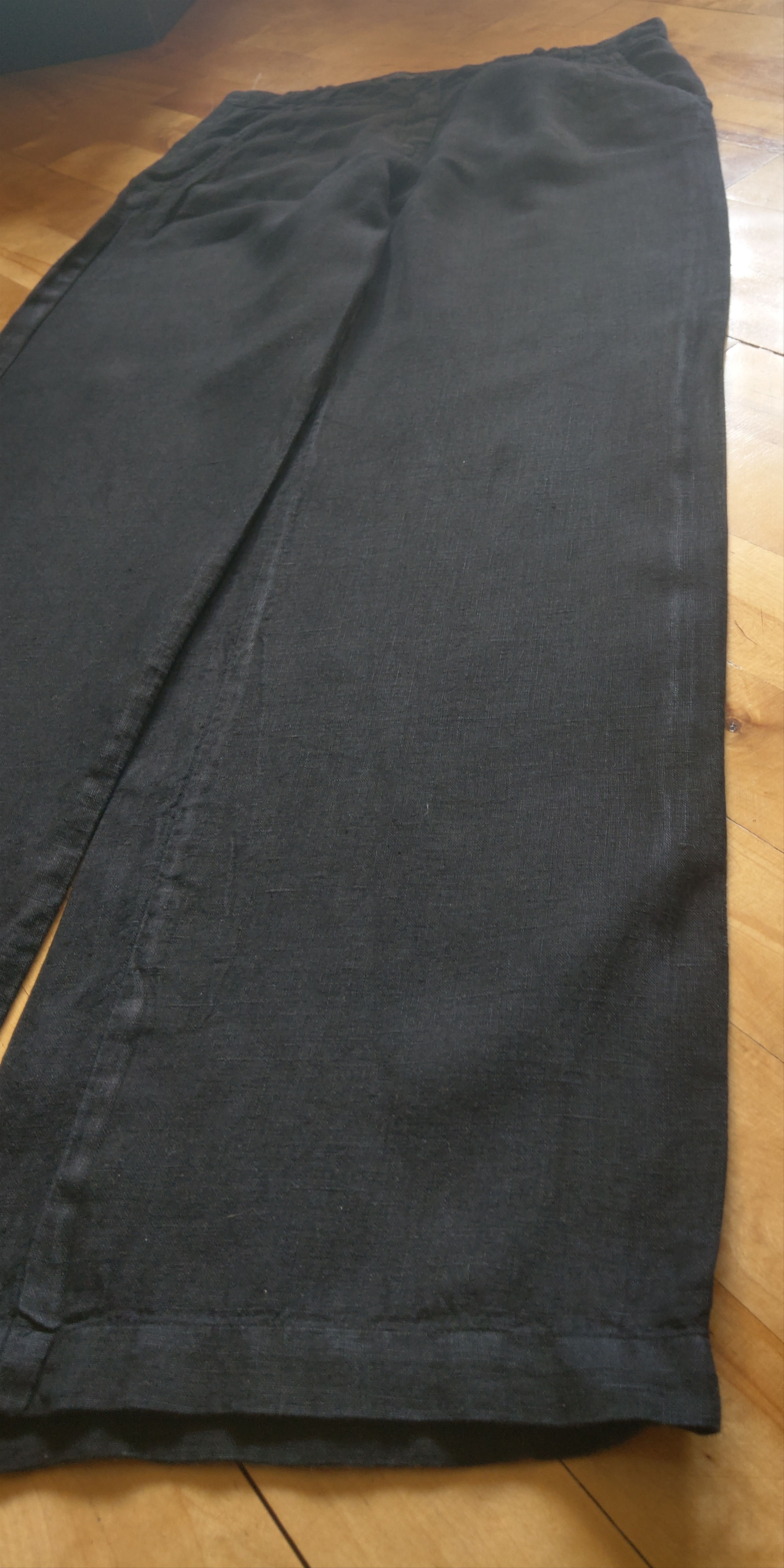 Vintage 100% Linen Pants Darkfashion Minimal y2k Vintage Wide Flared Size US 33 - 10 Thumbnail