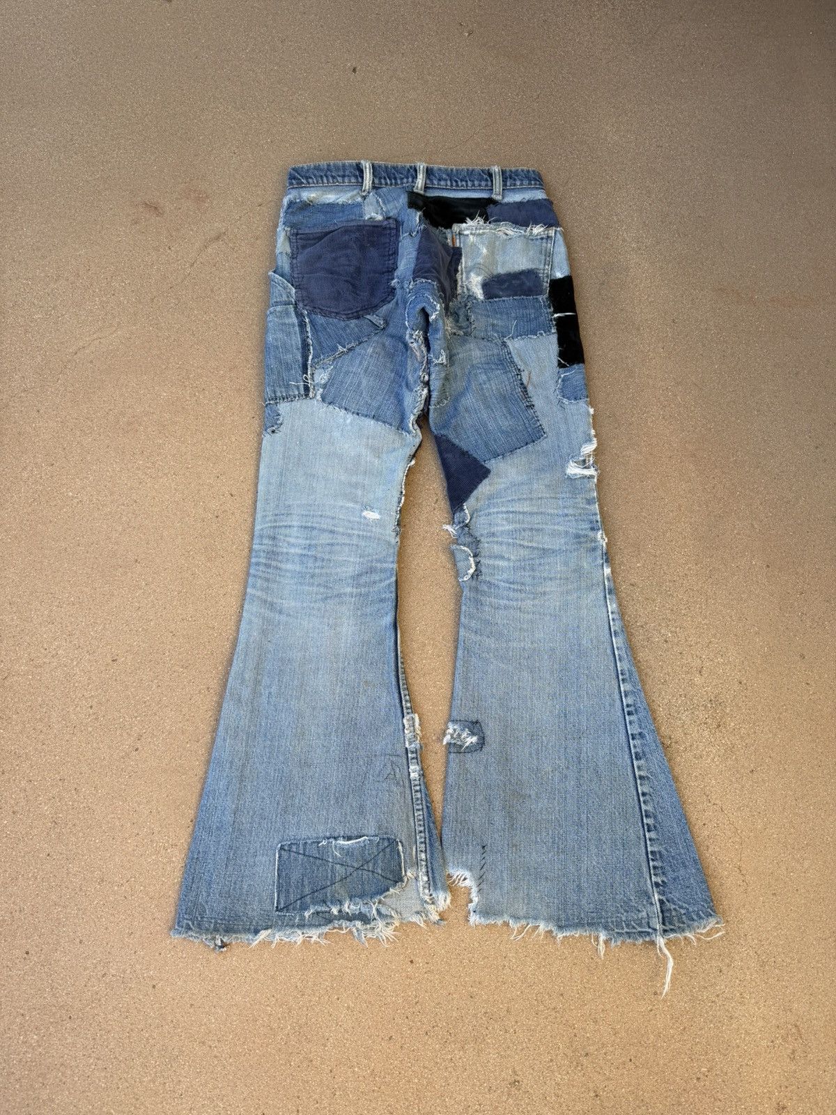 Levi's Vtg 70’s Levi’s 684 Orange Tab Bellbottom Hippie Jeans 30x30 Size US 30 / EU 46 - 2 Thumbnail