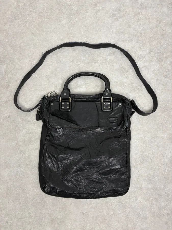 Diesel Diesel Black Leather Avant-Garde Shoulder Bag Size ONE SIZE - 1 Thumbnail